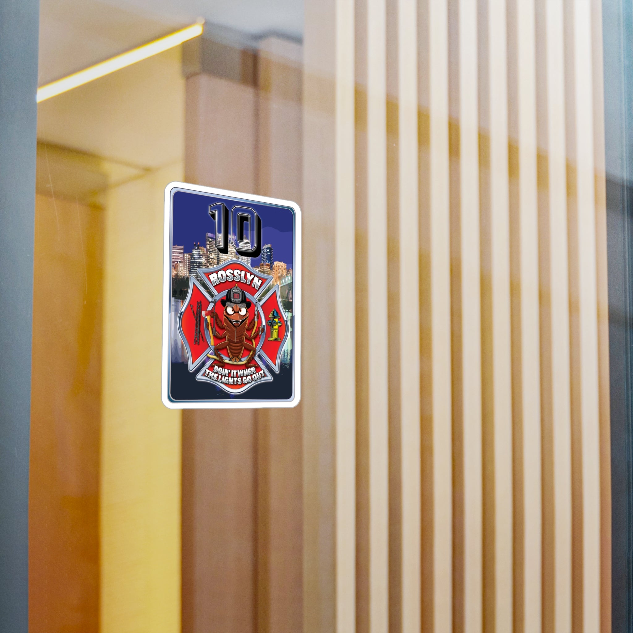 Kiss-Cut Vinyl Decals - Arlington Station 10 B-Shift