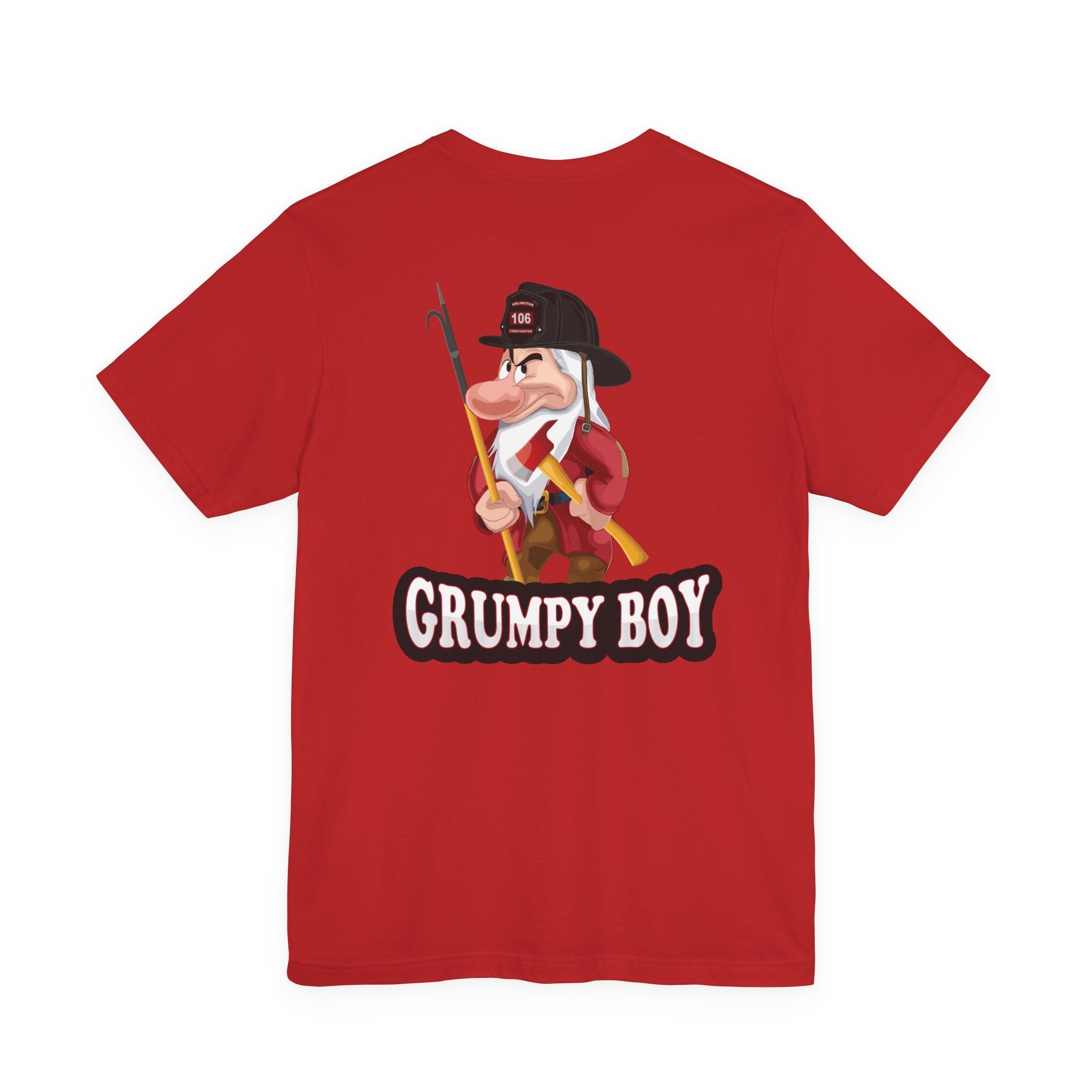 Grumpy Boy Firefighter - Heavy Cotton Unisex Tee -