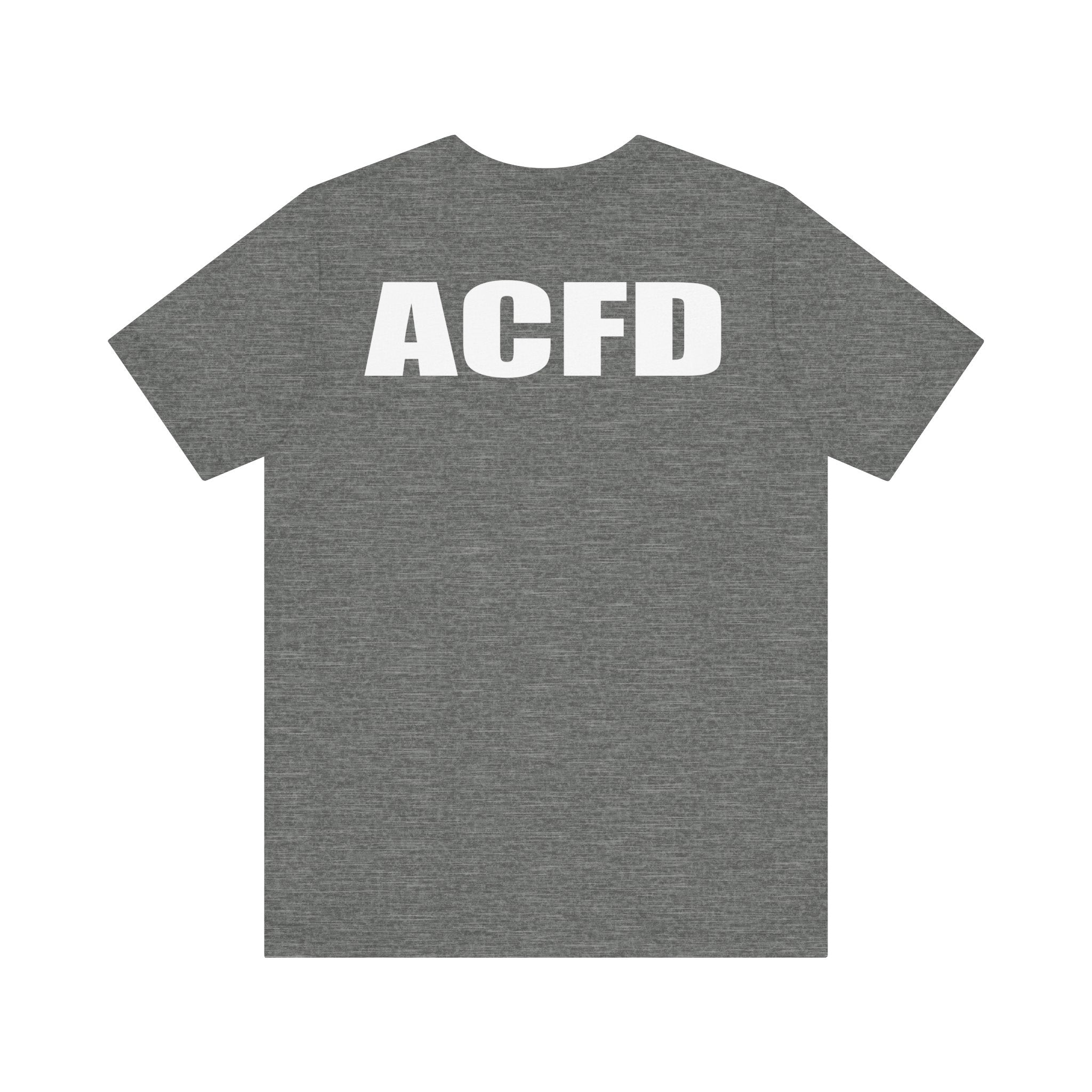 Station 3 Rhino Logo Firefighter Back - Bella+Canvas Soft Unisex Tee-