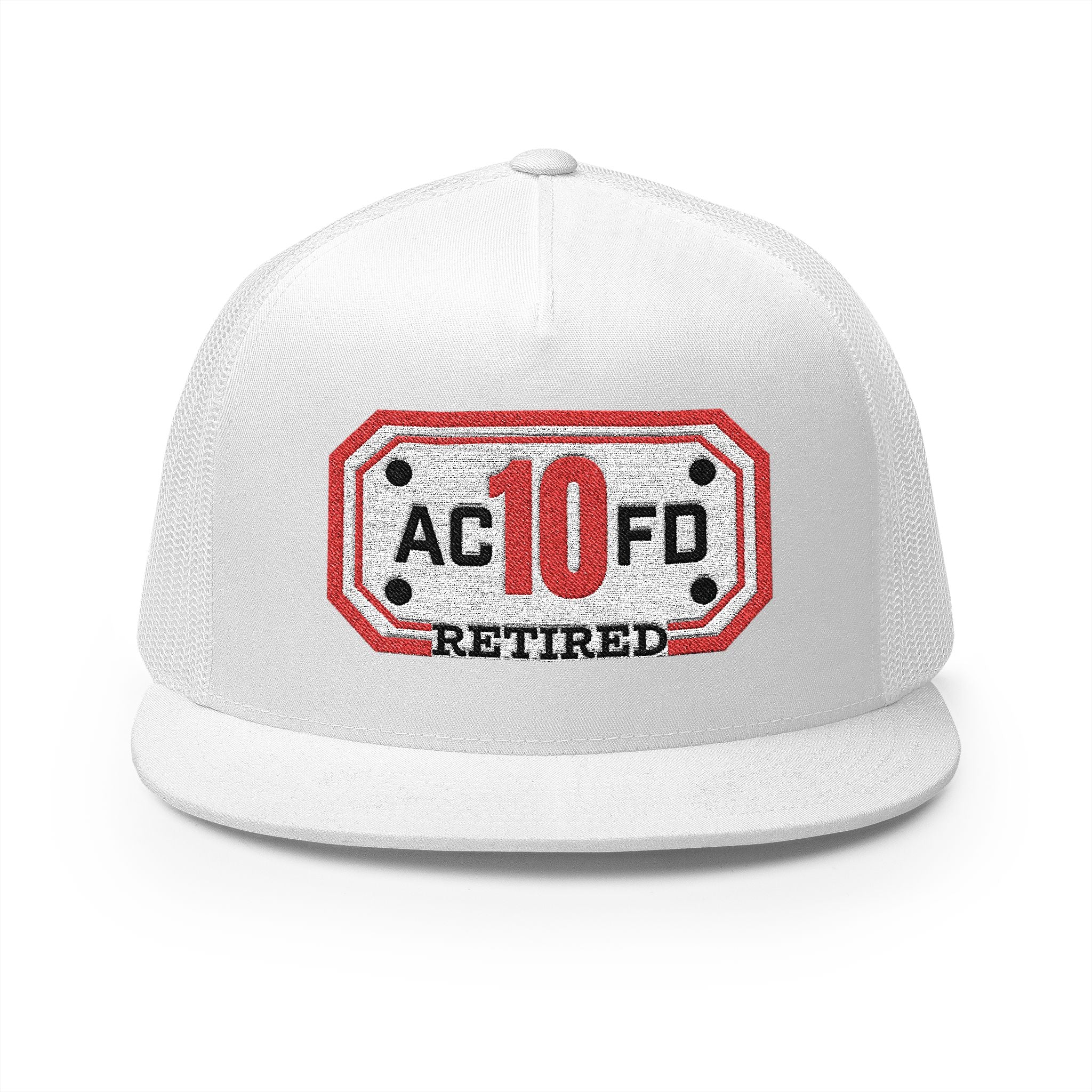 Retired Arlington Engine 10 - 5 Panel Trucker Cap (Embroidery)