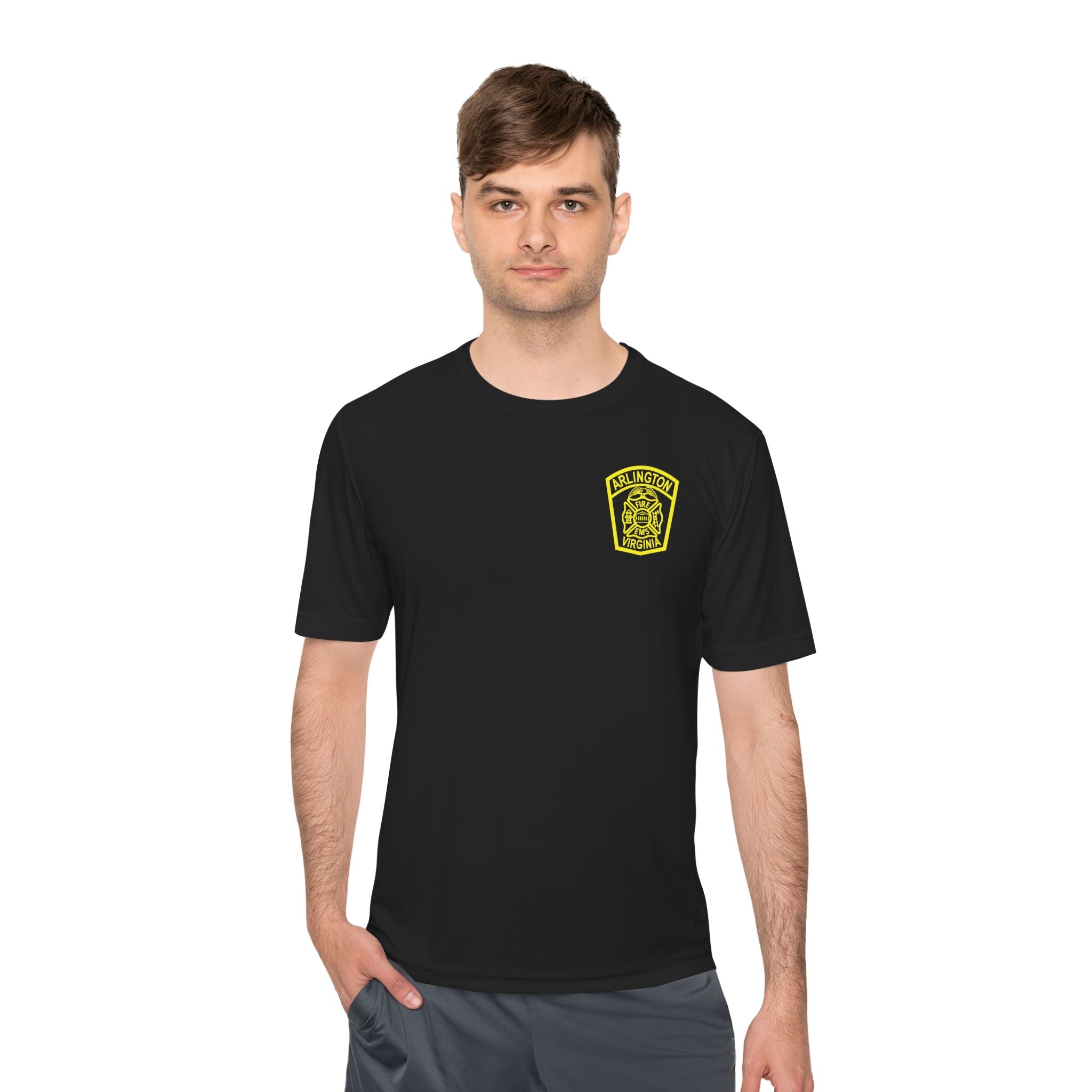 ACFD Officer Old Patch - Sport-Tek ST350 Unisex Moisture Wicking Tee