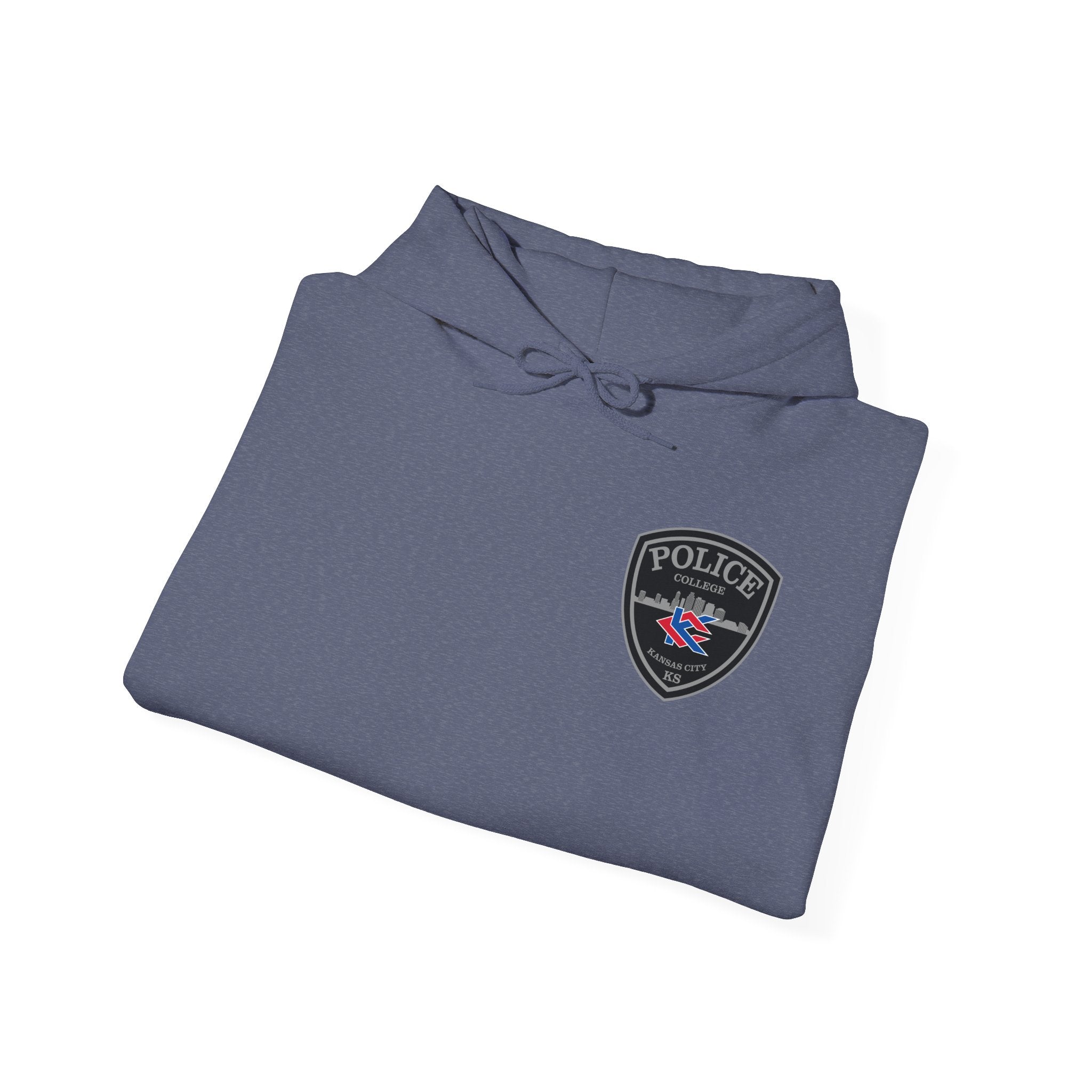 Kansas City College Police Grey Patch - Unisex Heavy Blend™ Hooded Sweatshirt