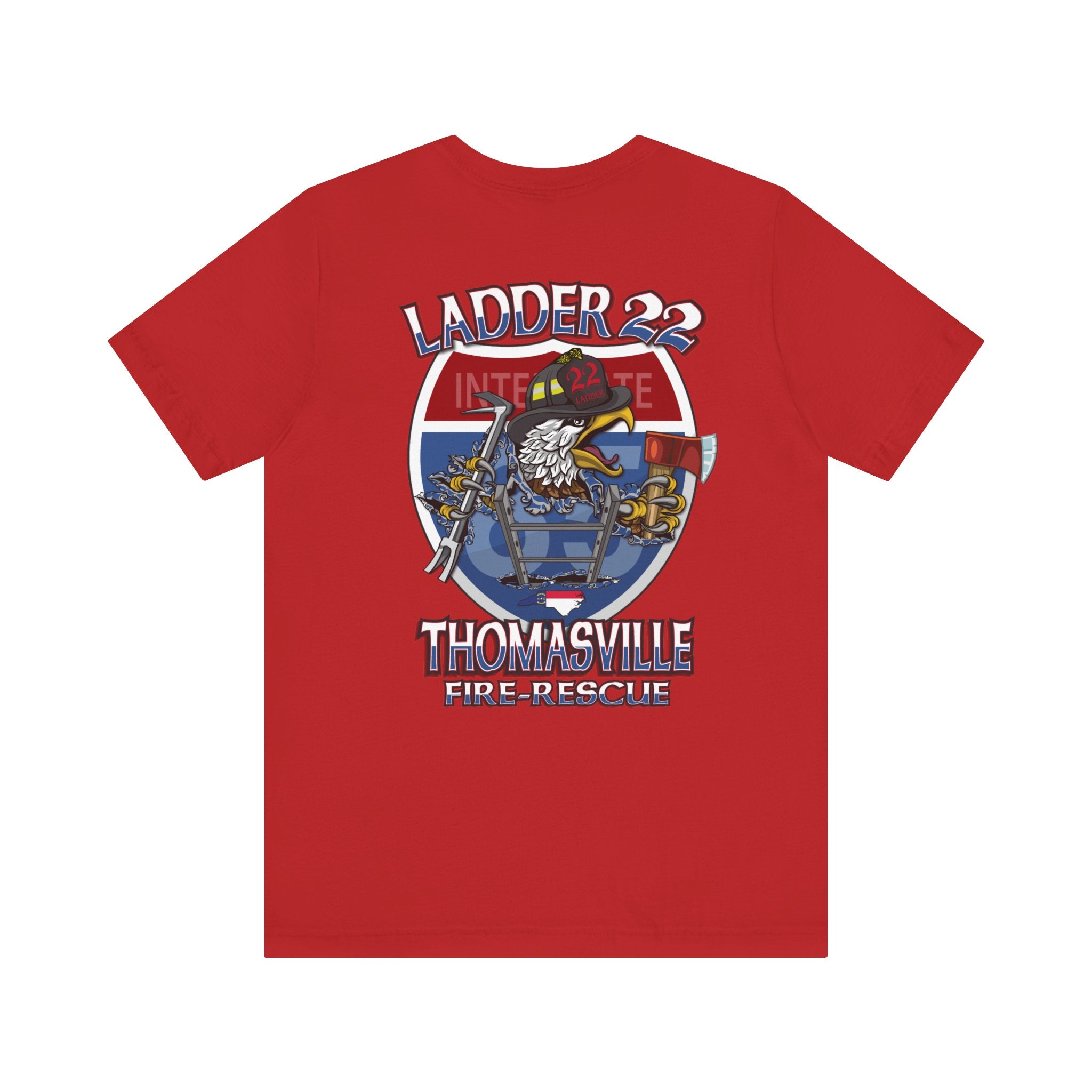 Thomasville Fire NC Ladder 22 - Bella+Canvas Soft Unisex Tee