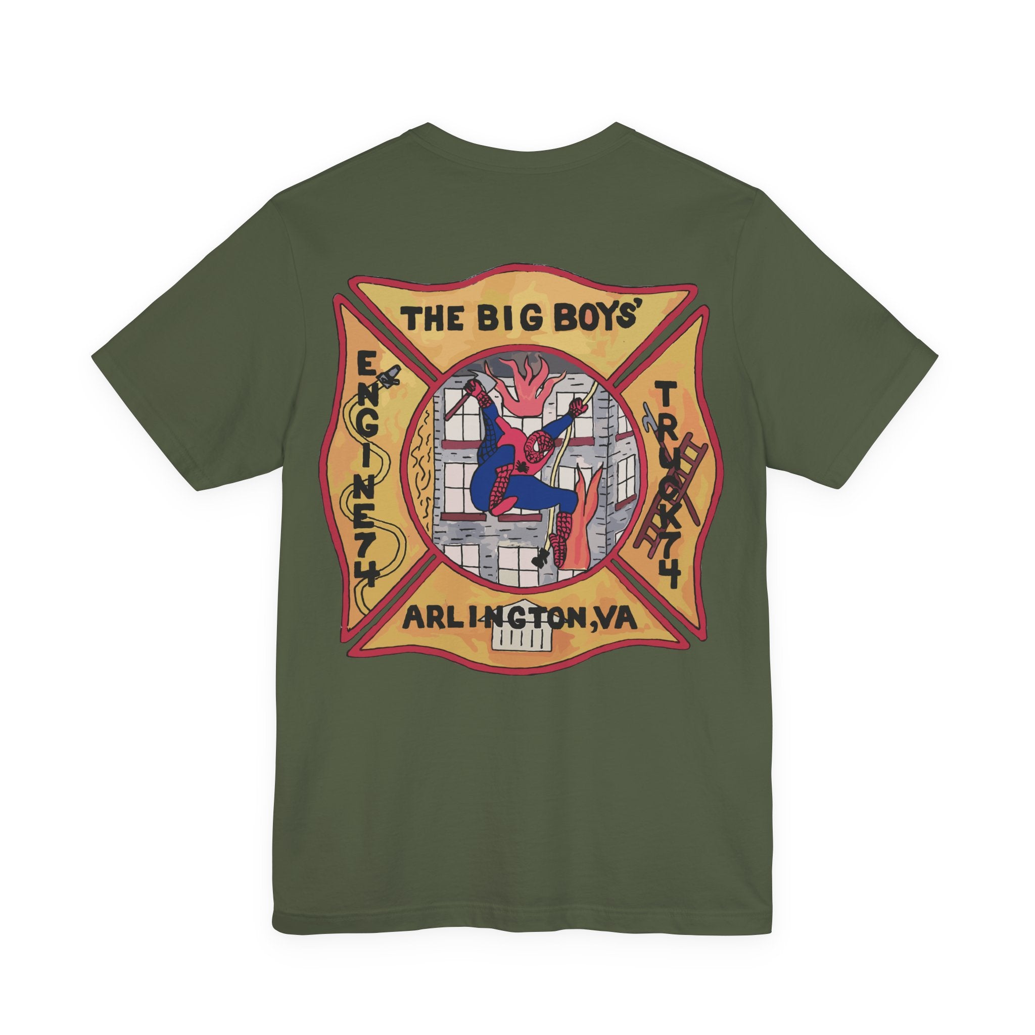 Big Boys Station 4 Retro Patch - Unisex Jersey Short Sleeve Tee
