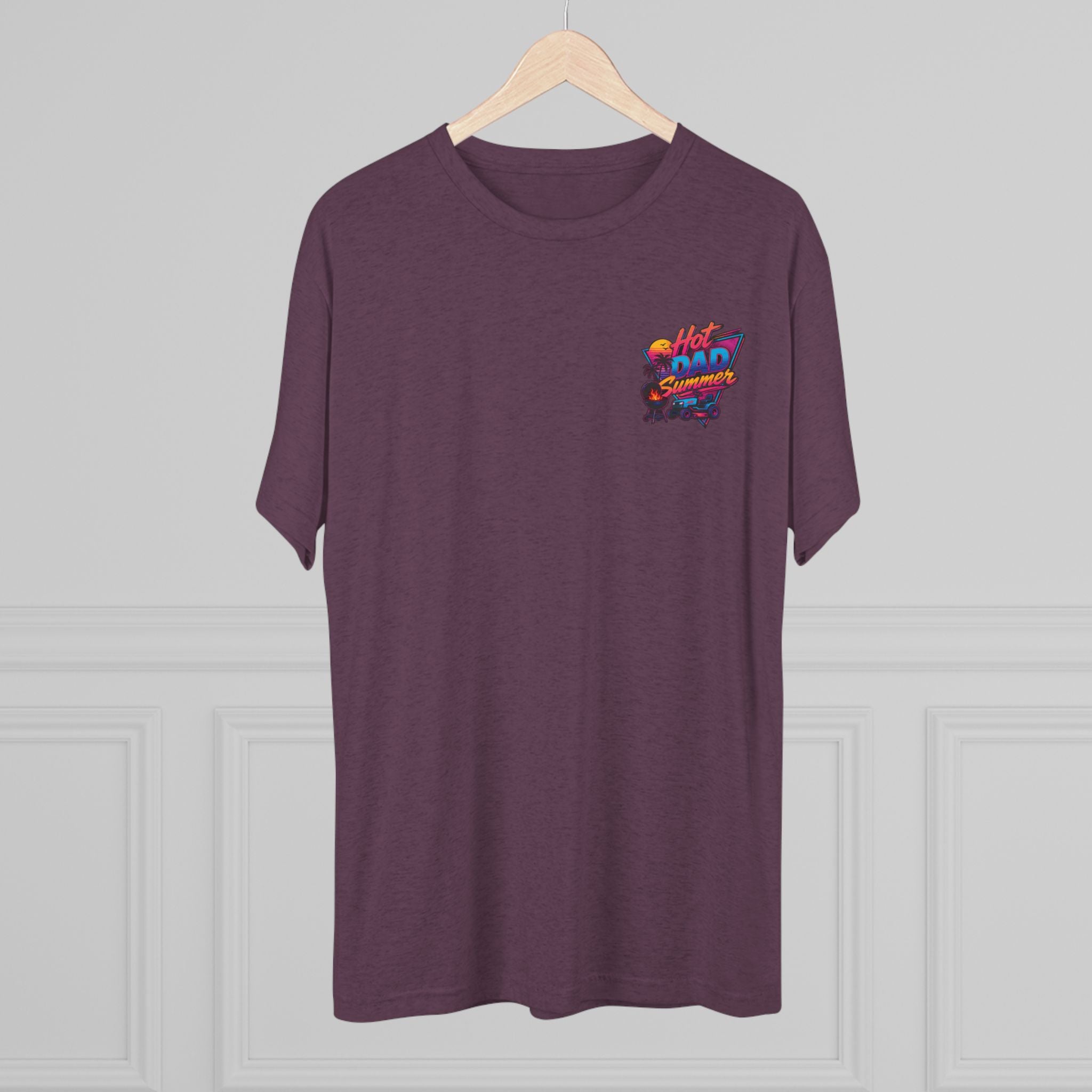 Hot Dad Summer Rock Shirt - NextLevel Tri-Blend Crew Tee
