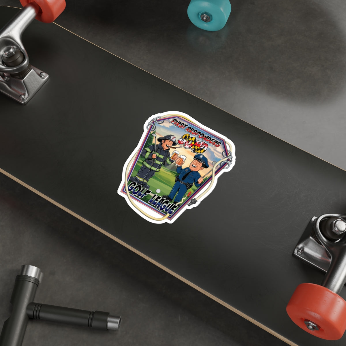 Die-Cut Stickers - SOMD First Responder Golf League