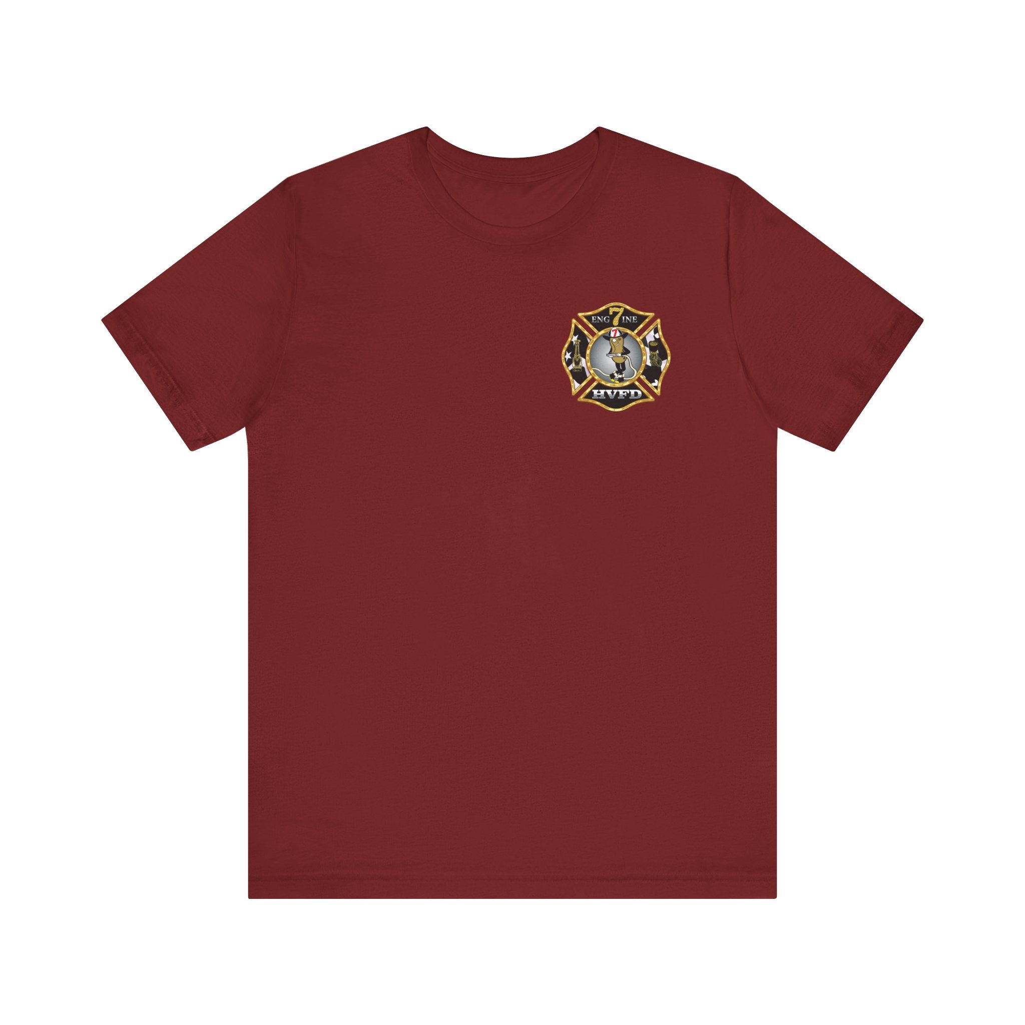 Hollywood MD Vol Fire Eng7ine - Bella+Canvas Soft Unisex Tee