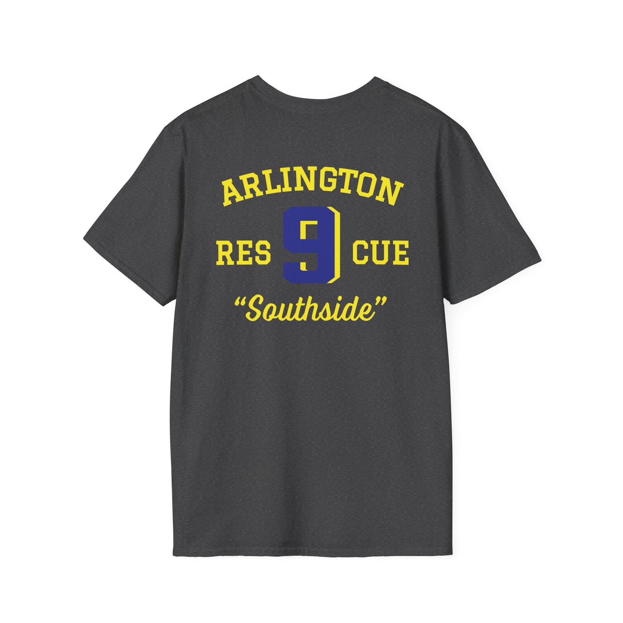 Station 9 Taz Front / Officer Rescue 9 back - Gildan Soft Cotton Softstyle T-Shirt