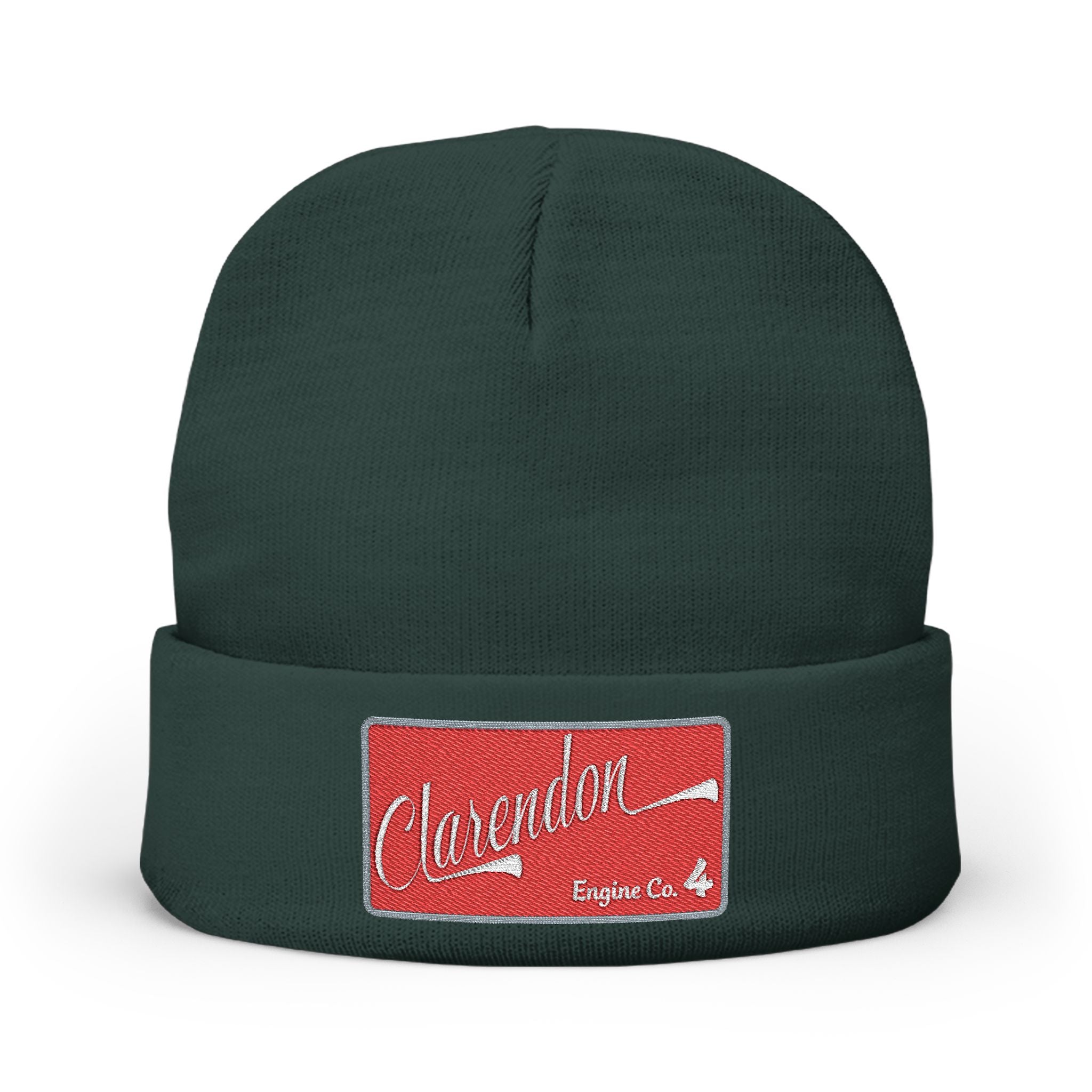 Arlington Clarendon Engine 4- Knit Beanie (Embroidery)