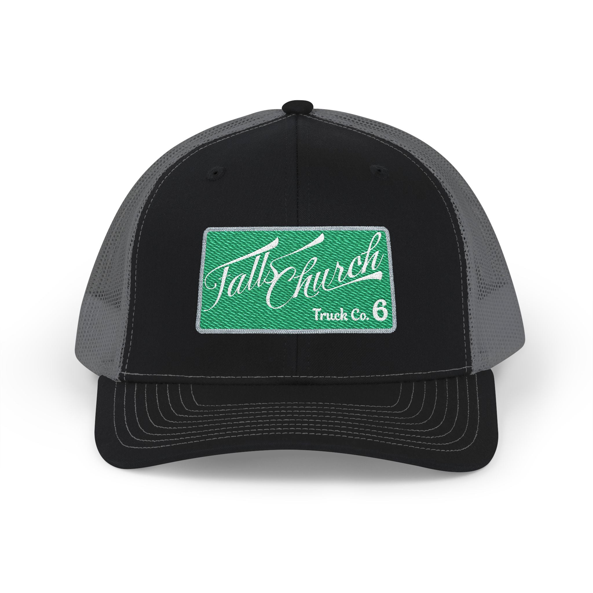 Falls Church sample - Snapback Trucker Cap (Embroidery) Richardson 112 Style Hat