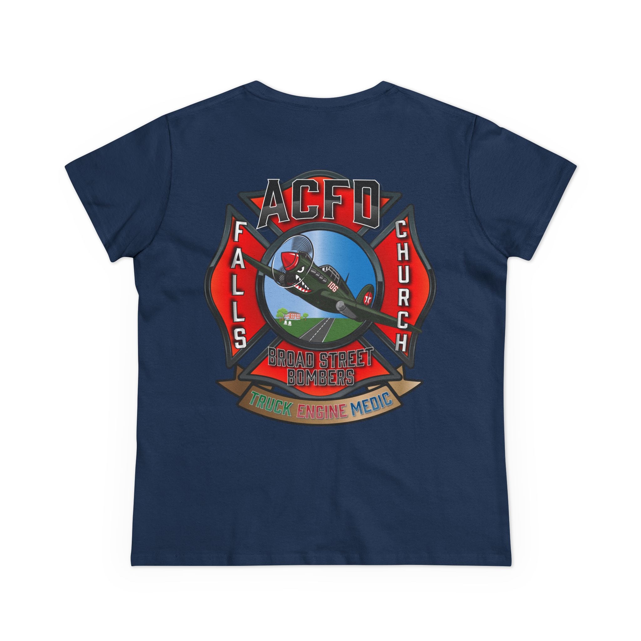 Women's Midweight Cotton Tee - Station 6 Broad Street Bombers