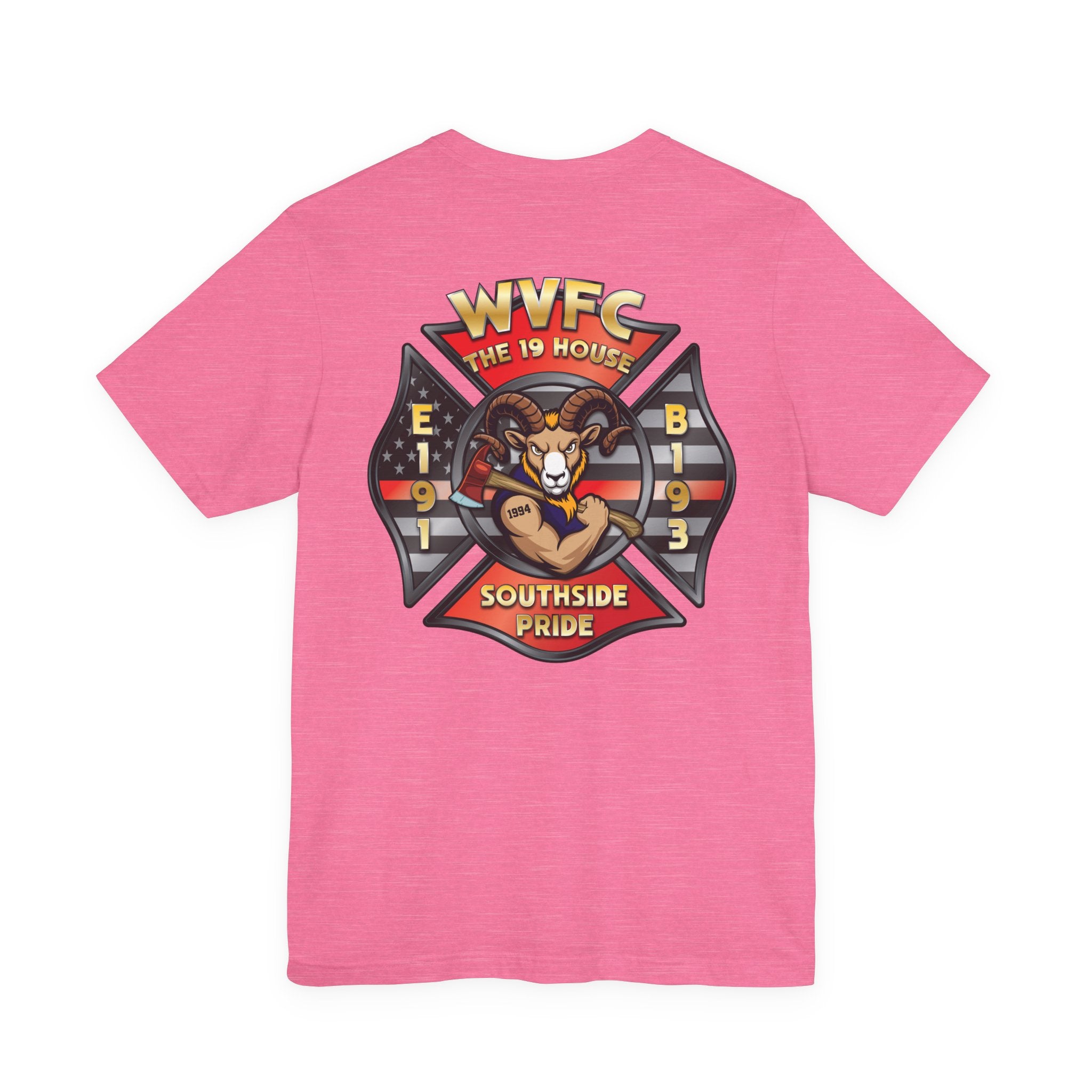 WVFC Goat Version 4 Goat Back - Unisex Jersey Short Sleeve Tee