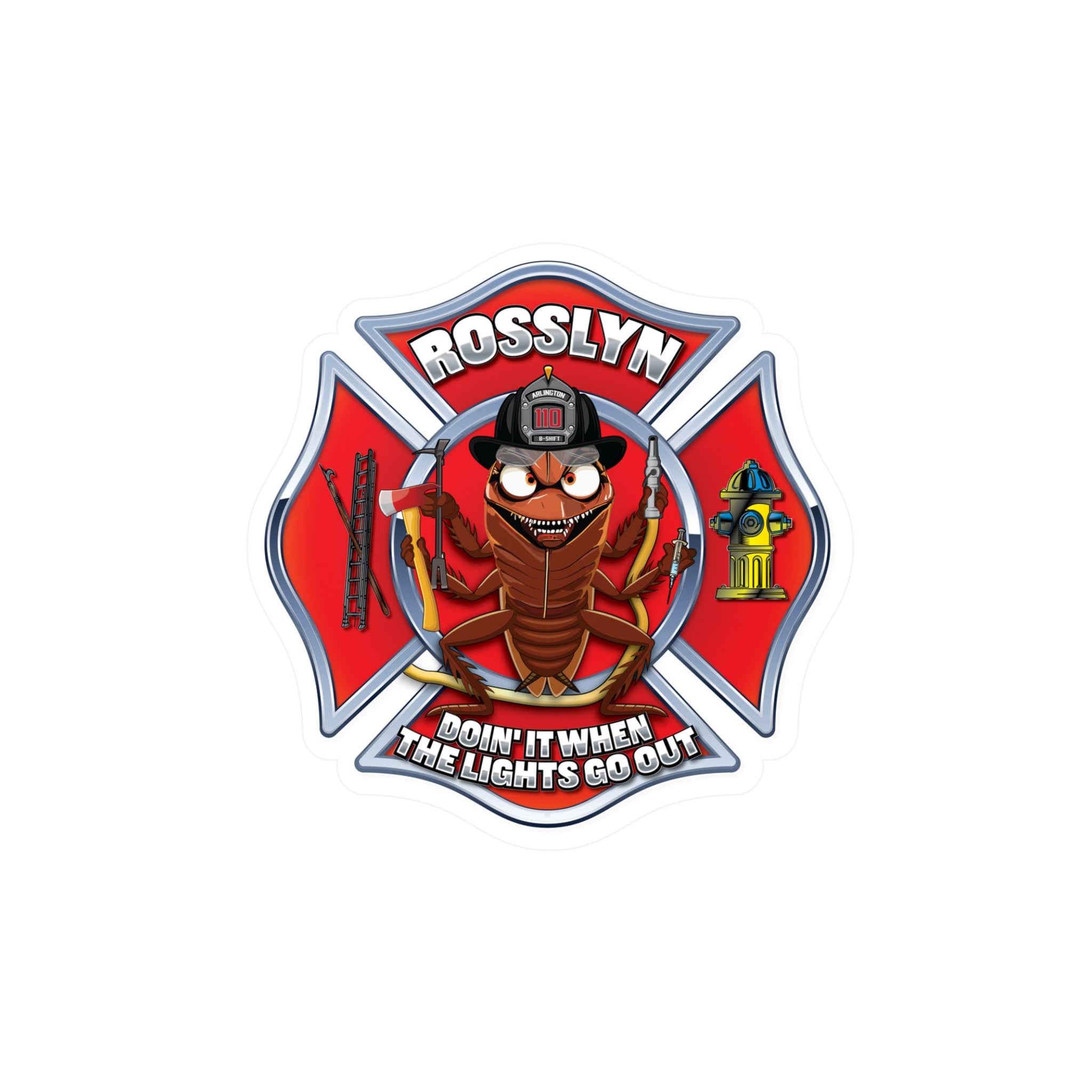 Kiss-Cut Vinyl Decals - Arlington Station 10 B-Shift Maltese