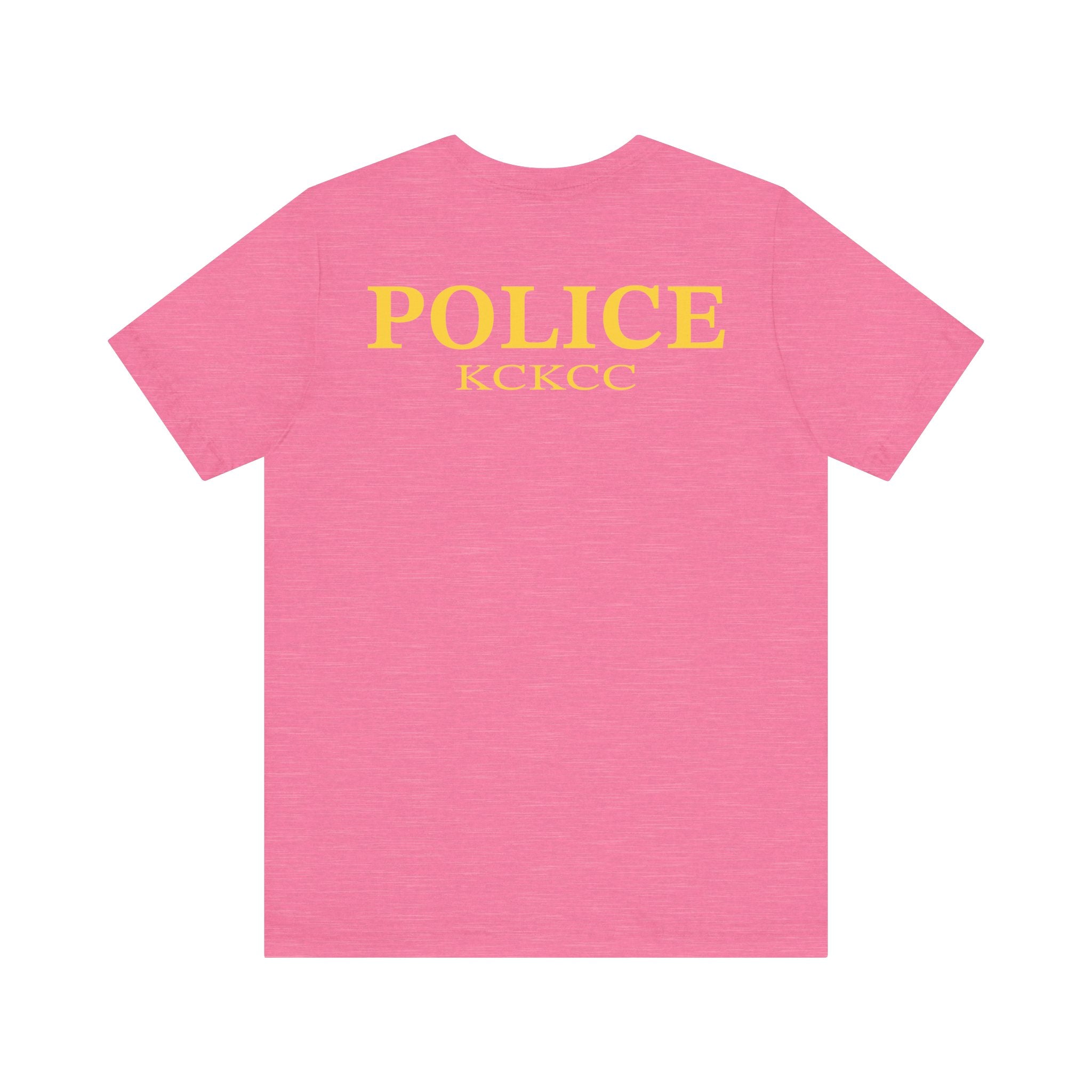 KCKCC Police Patch Black & White - Unisex Jersey Short Sleeve Tee