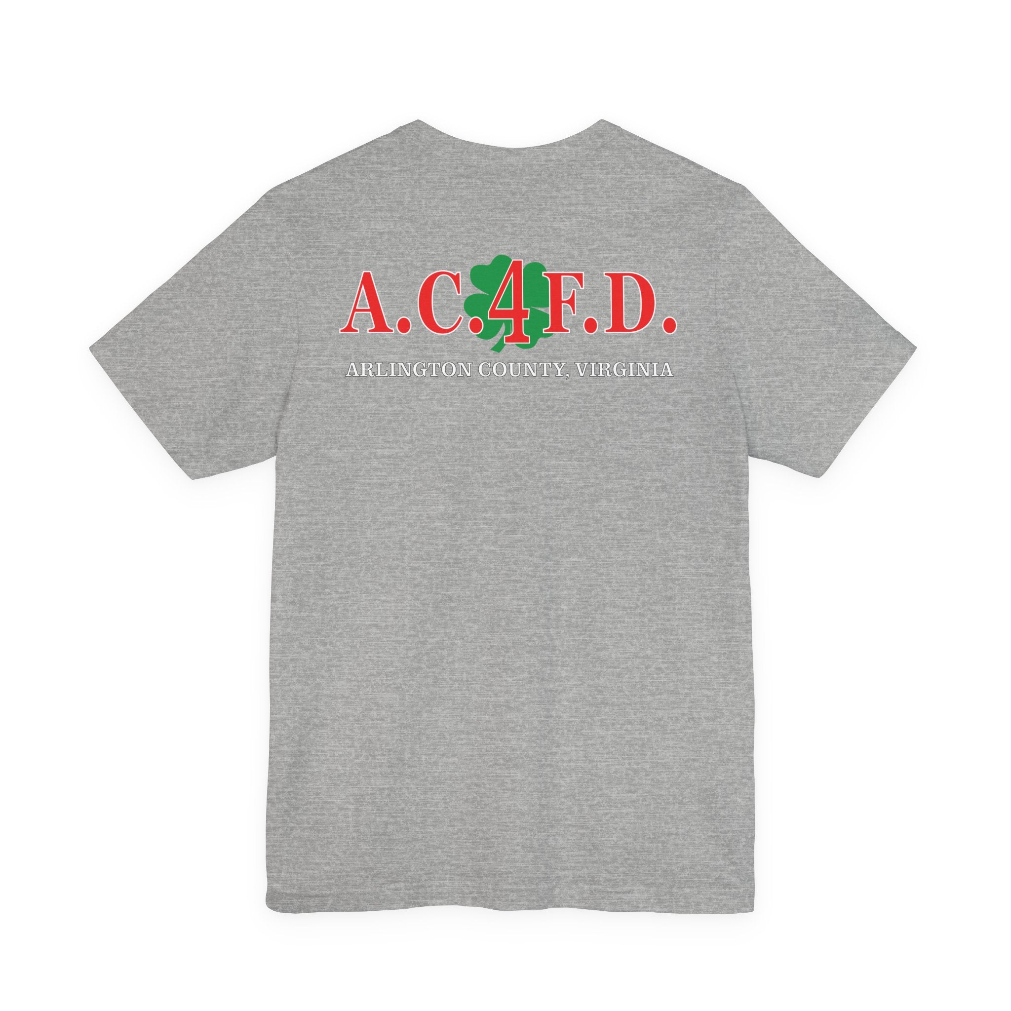 Station 4 Clover on front and back - Bella+Canvas Soft Unisex Tee