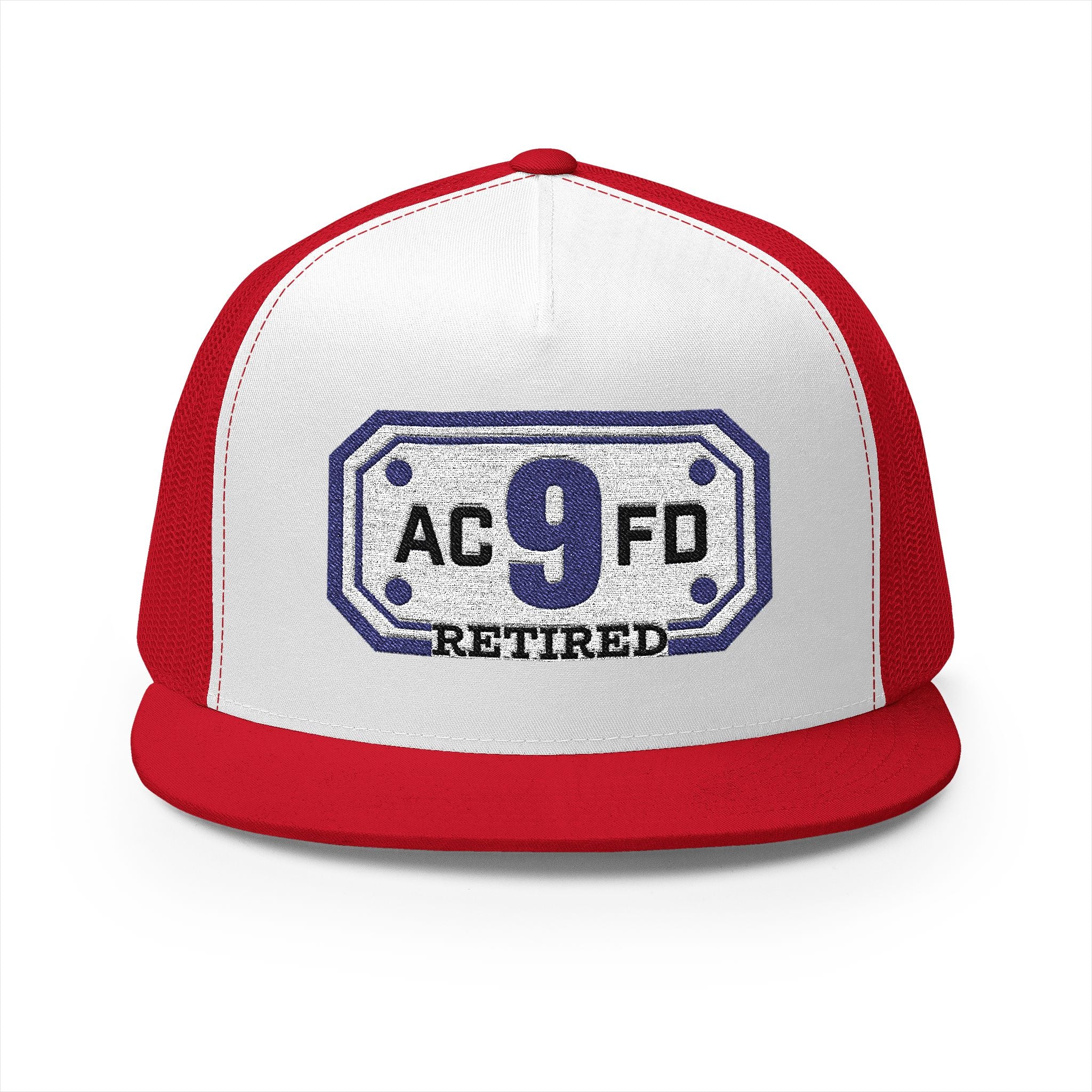 Retired Arlington Rescue 9 - 5 Panel Trucker Cap (Embroidery)