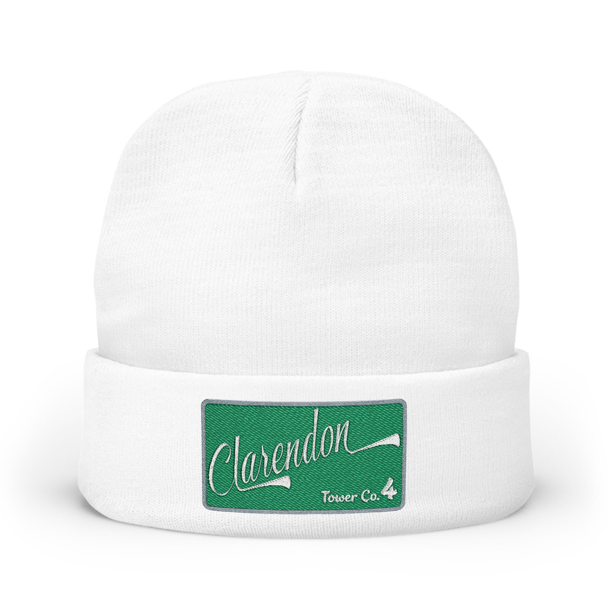 Arlington Clarendon Tower 4- Knit Beanie (Embroidery)