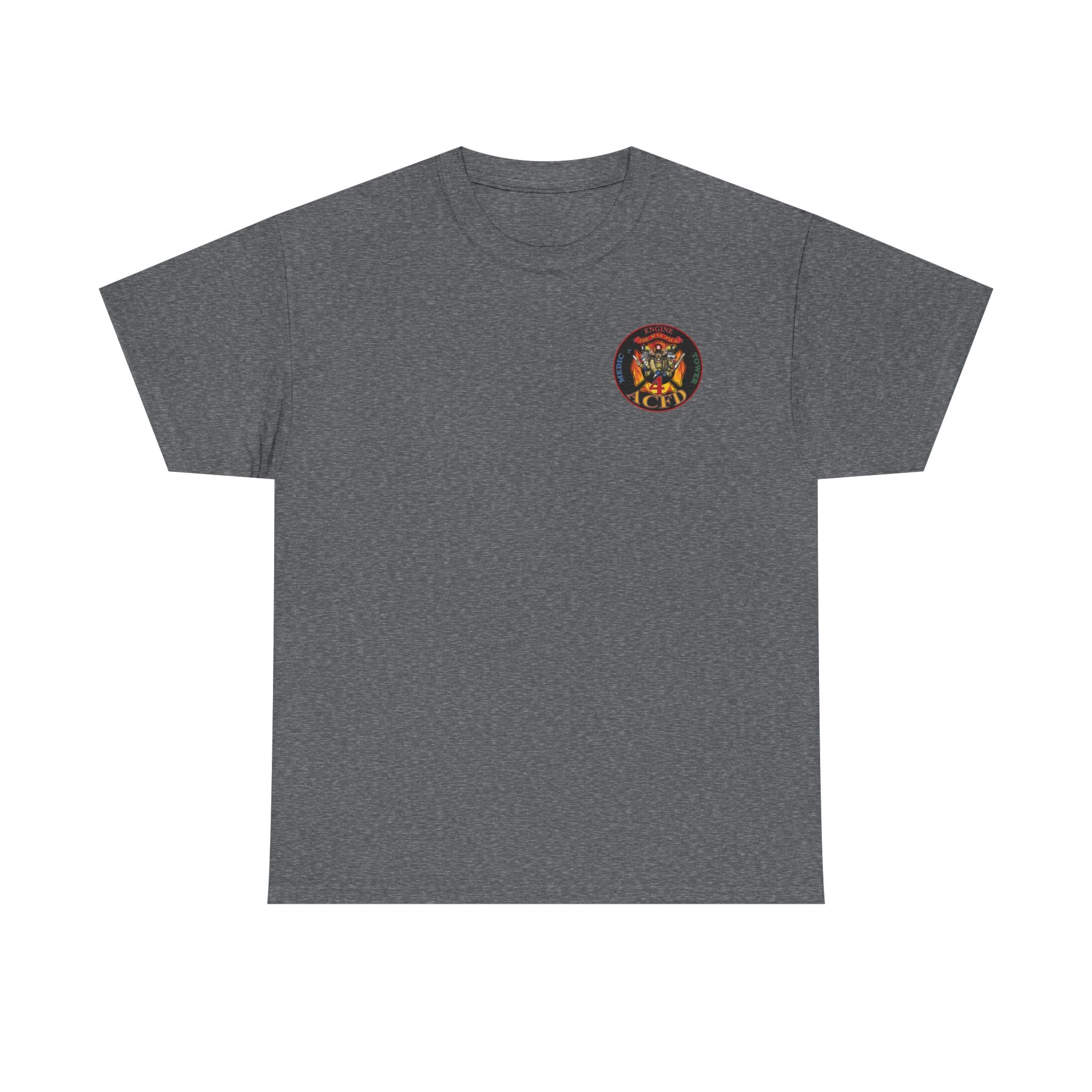 Station 4 Rat Pack front /AC4FD back - Gildan 100% Cotton Tee Unisex Heavy