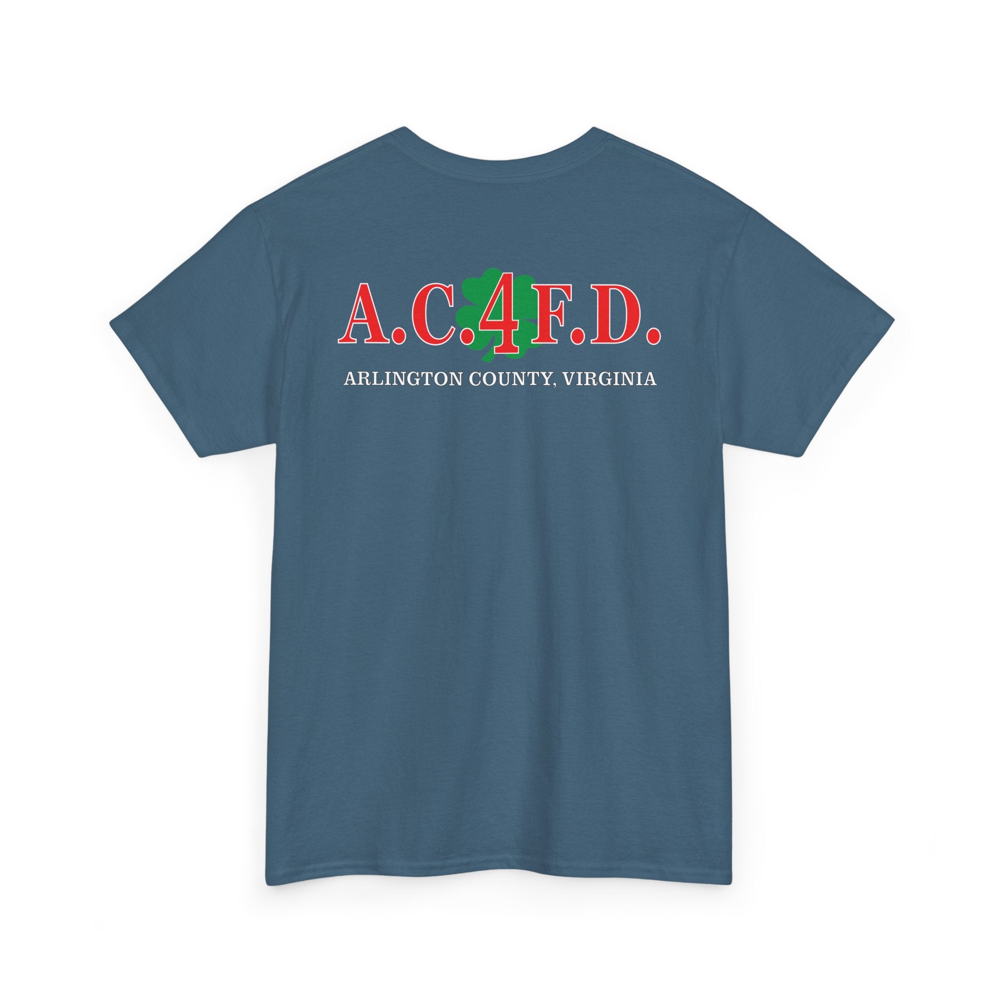 Station 4 Clover front /AC4FD back - Gildan 100% Cotton Tee Unisex Heavy