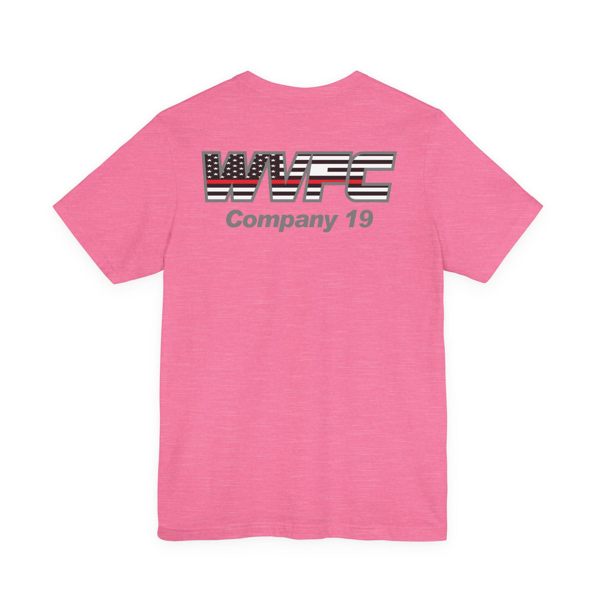 WVFC FD Logo gray RedLine flag Gray - Unisex Jersey Short Sleeve Tee