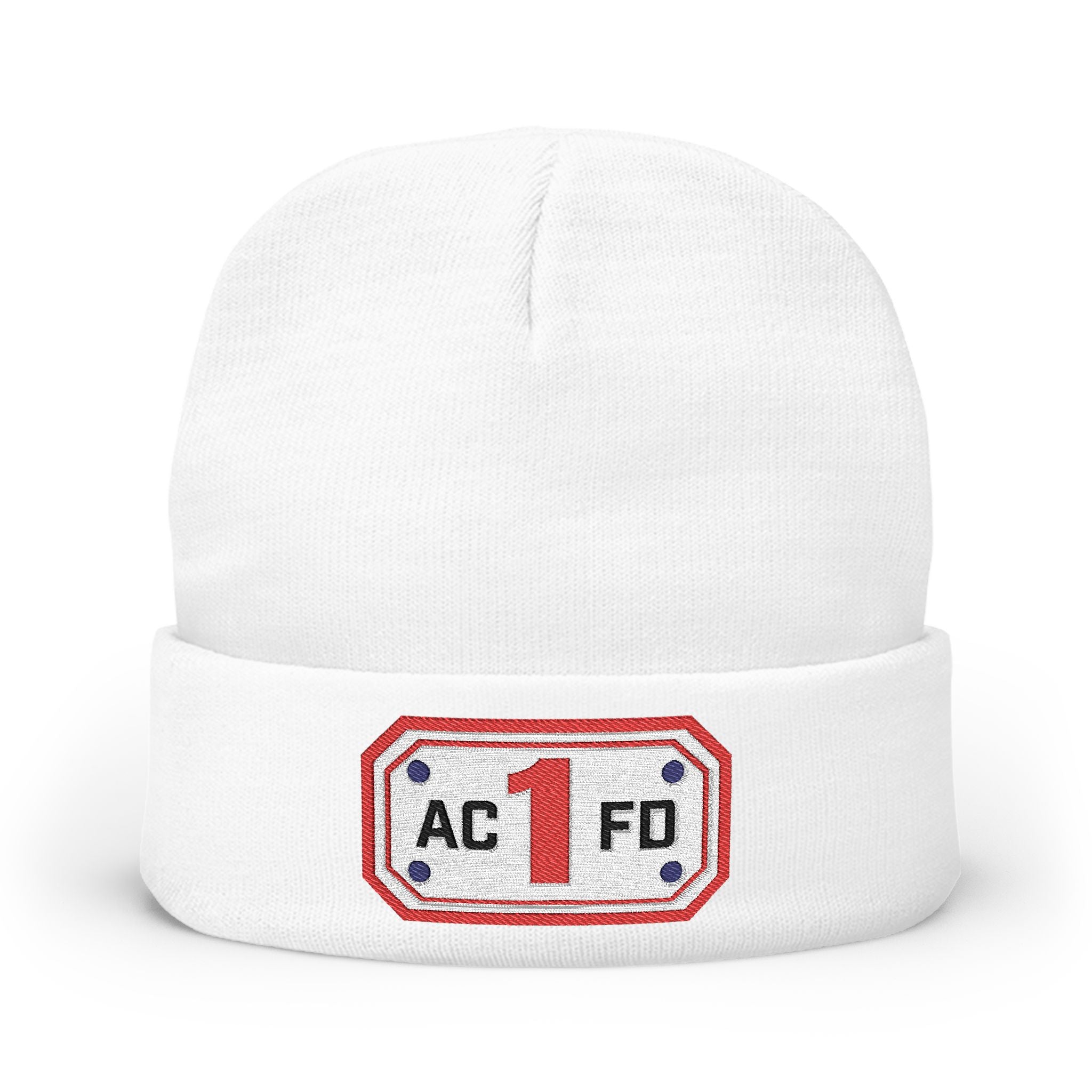 Arlington Engine 1- Knit Beanie (Embroidery)