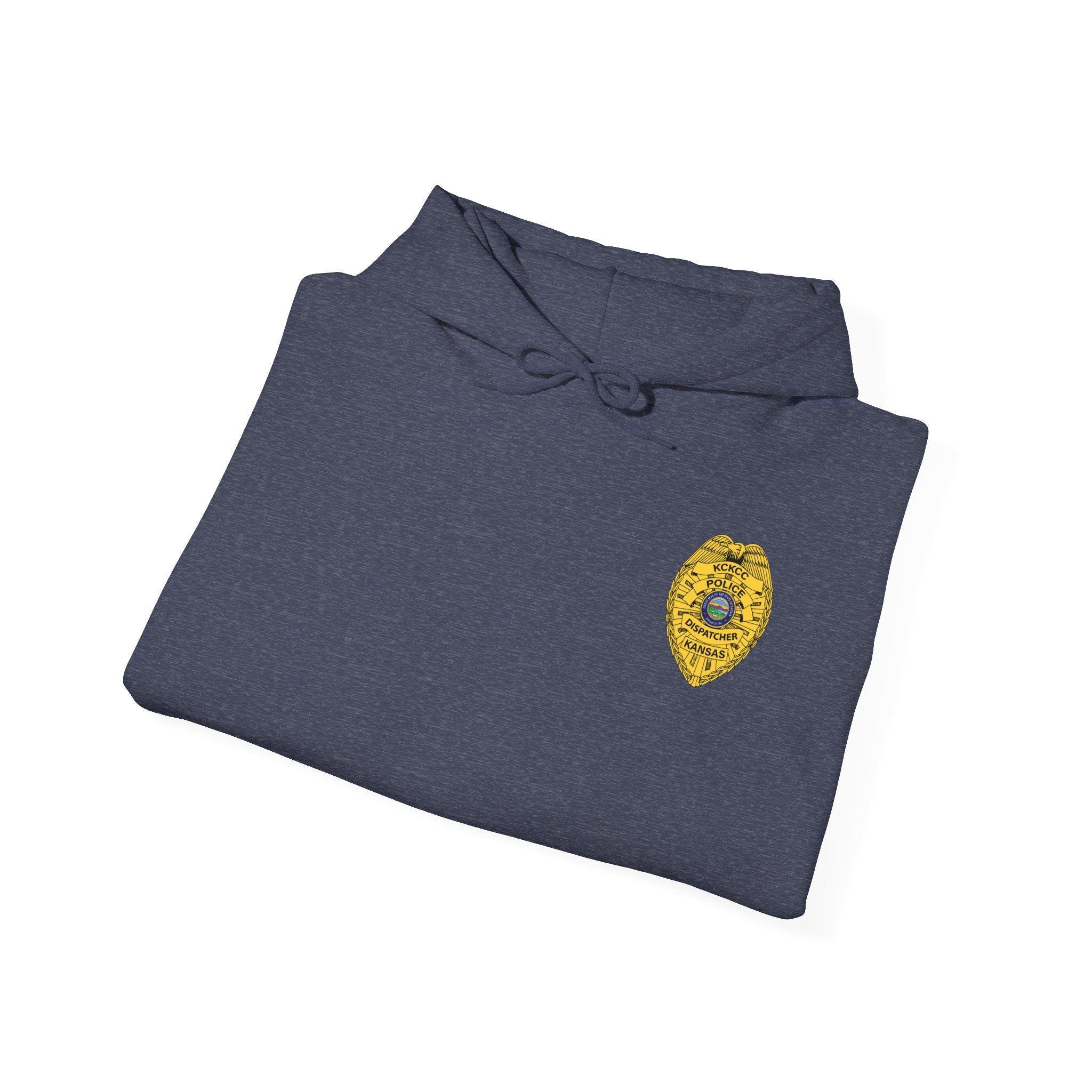 Kansas City College Police Dispatcher Badge - Unisex Heavy Blend™ Hooded Sweatshirt