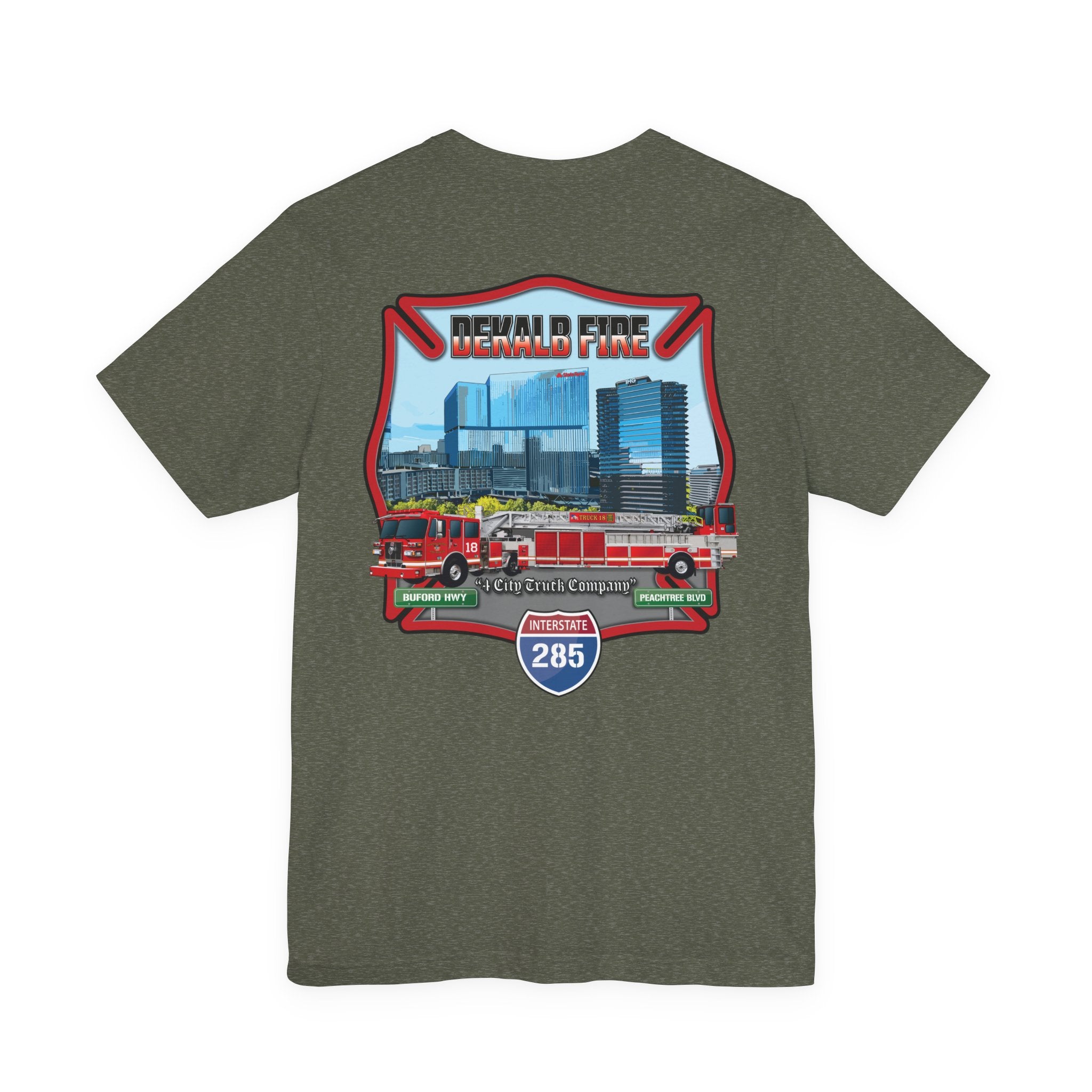 Dekalb County Fire Tiller 18 - Bella+Canvas Soft Unisex Tee