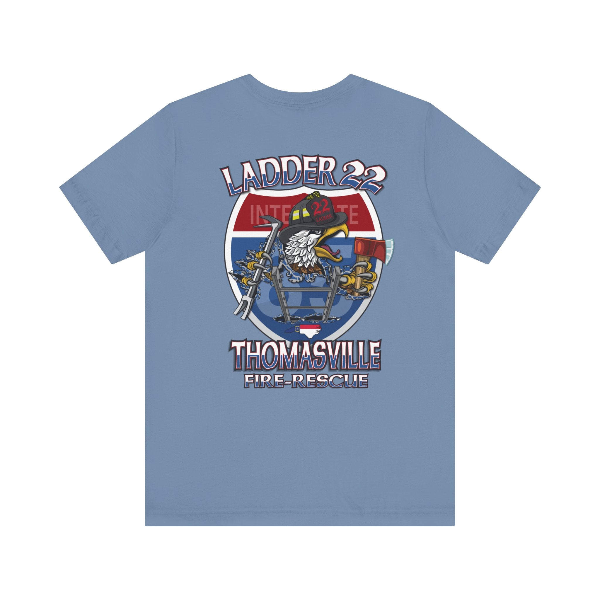 Thomasville Fire NC Ladder 22 - Bella+Canvas Soft Unisex Tee