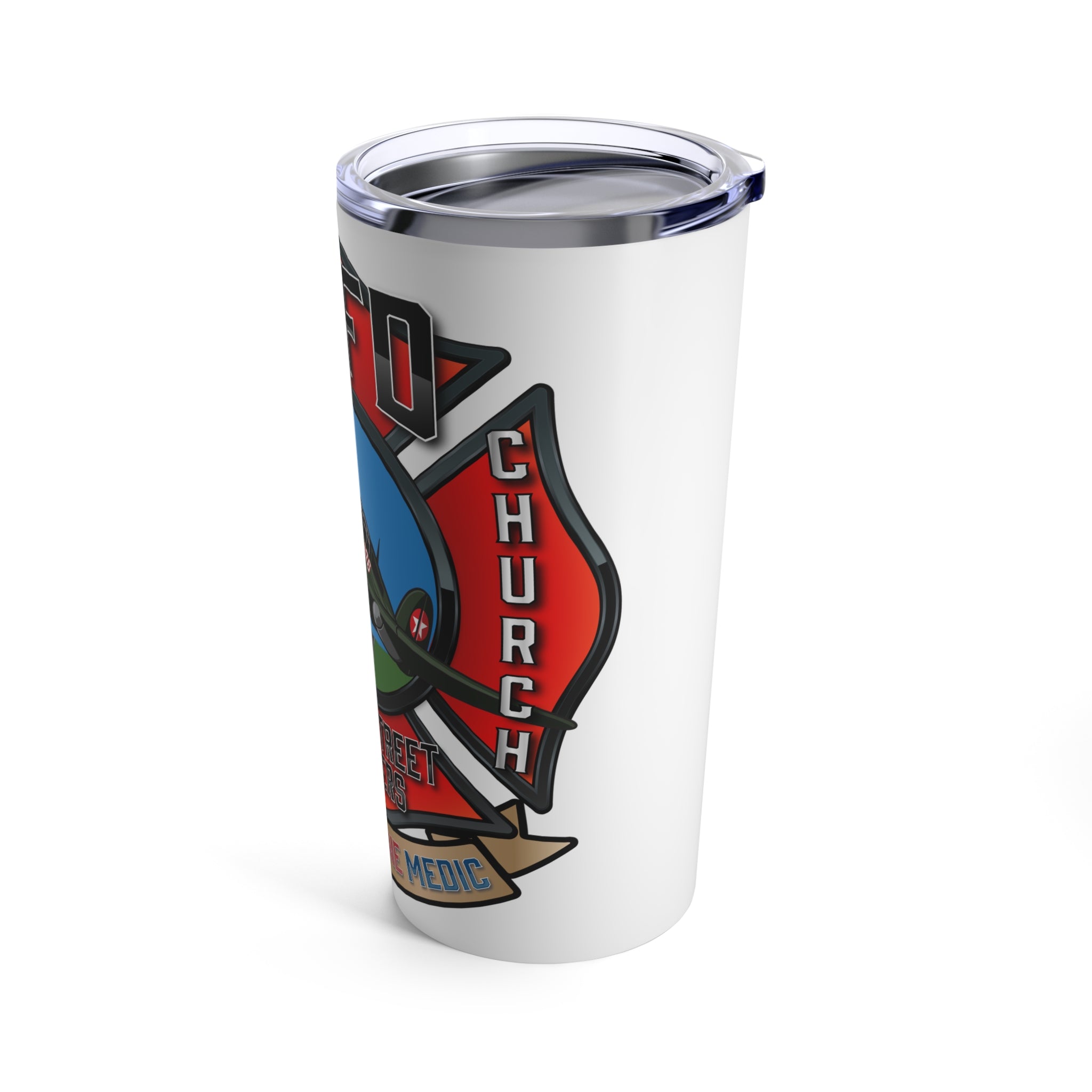 White Red Station 6 Broad Street Bombers Tumbler 20oz