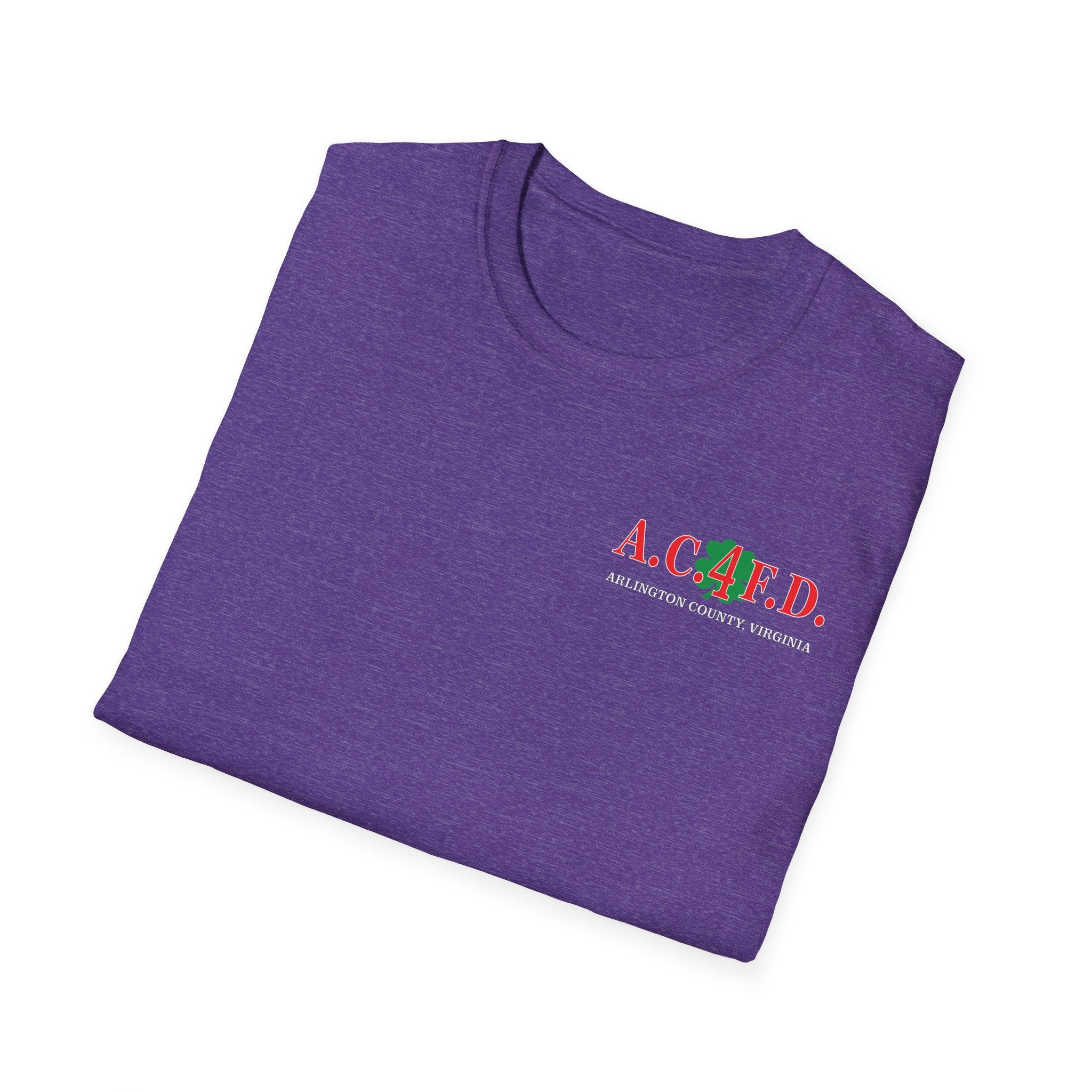 Station 4 acfd clover front/clover back - Gildan Soft Cotton Softstyle T-Shirt