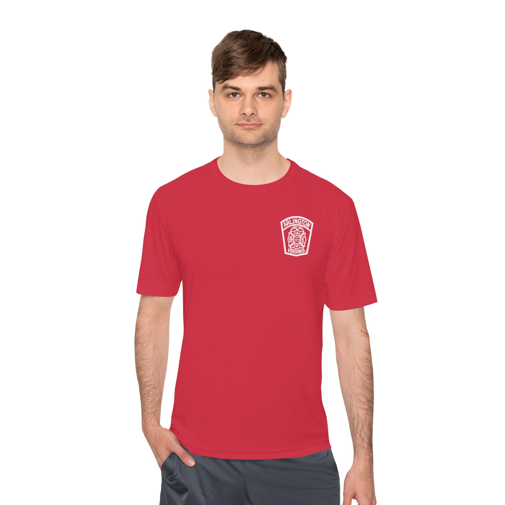 ACFD Firefighter Old Patch - Sport-Tek ST350 Unisex Moisture Wicking Tee