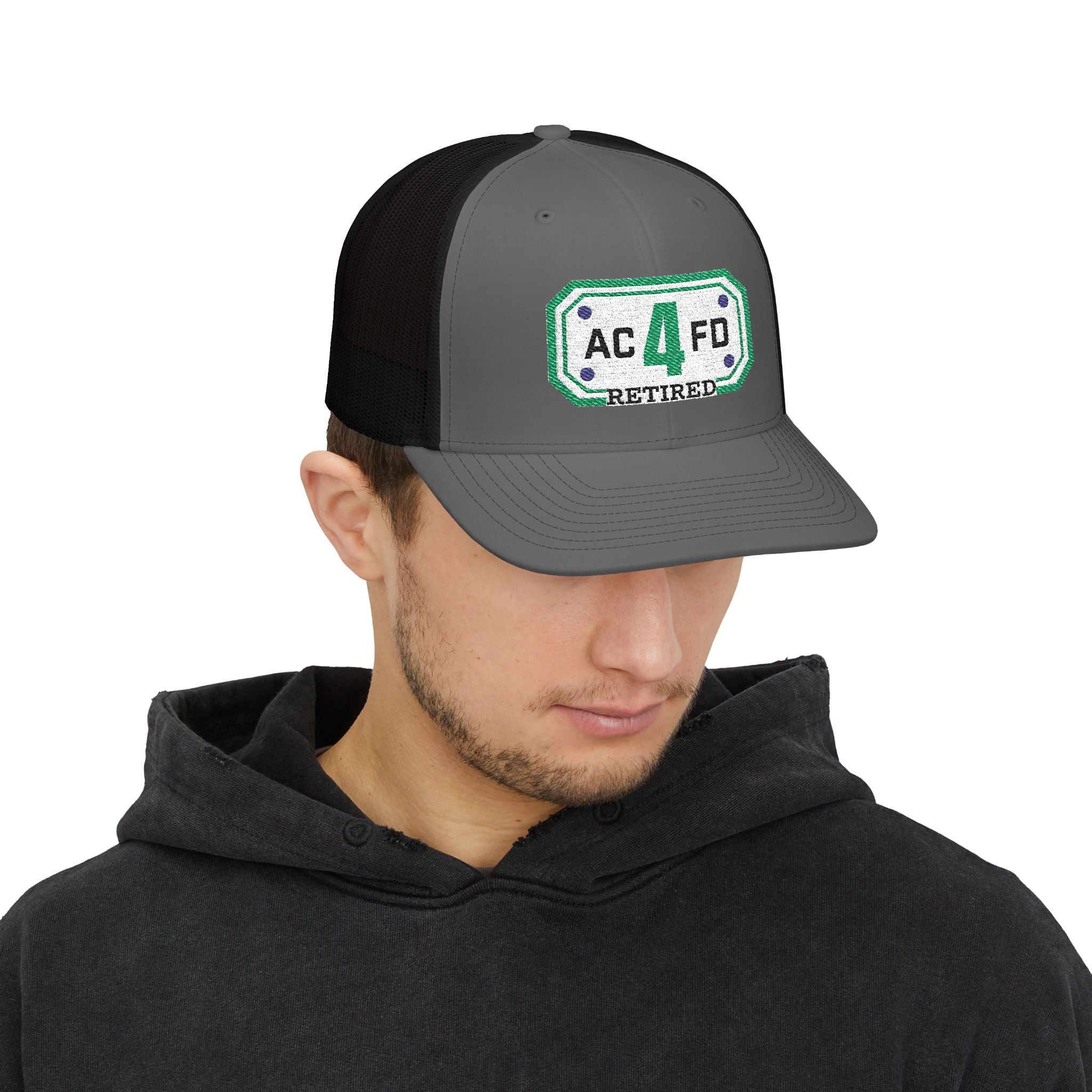 Retired ACFD Tower 4 - Snapback Trucker (Richardson 112 Style Hat)