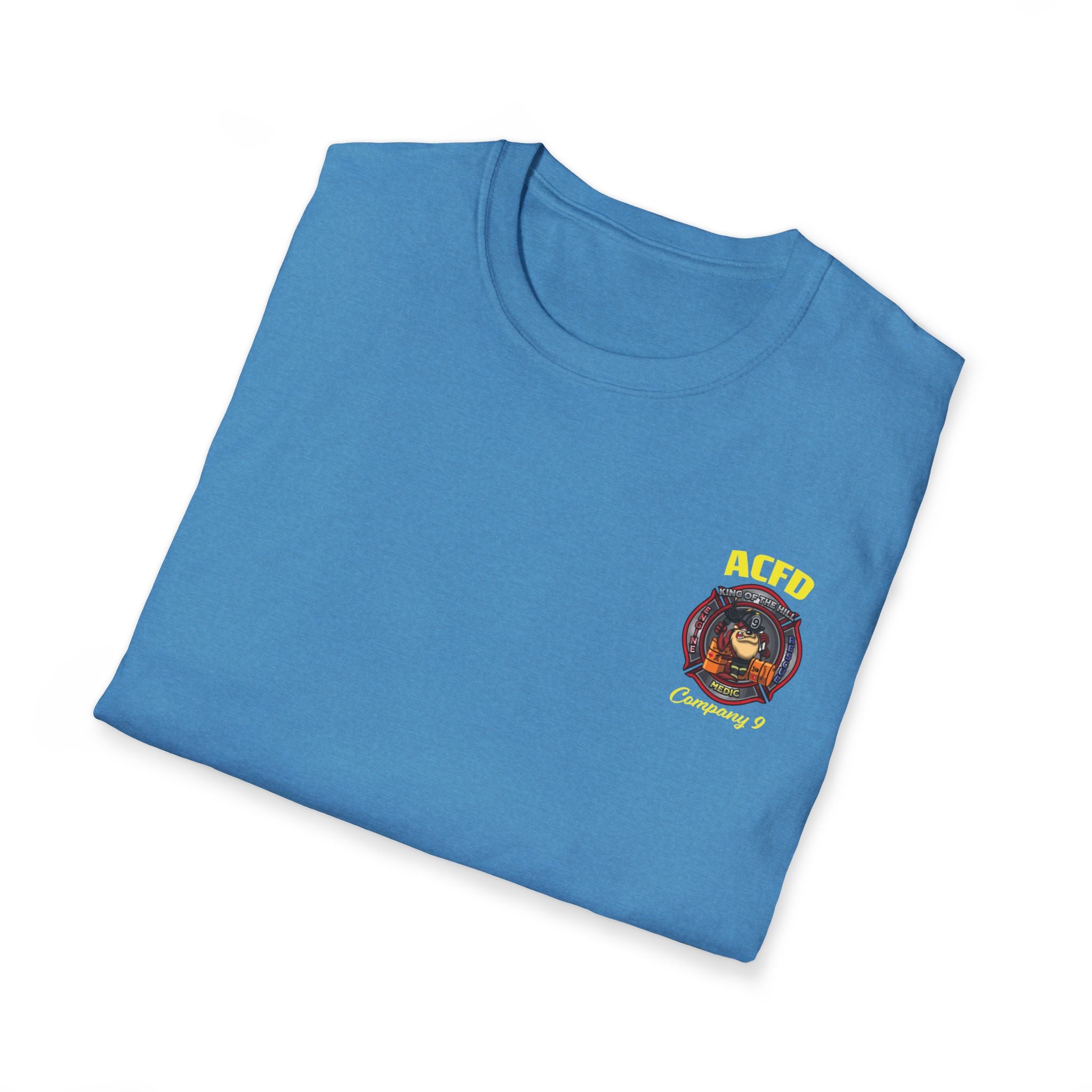 Station 9 Taz Front / Officer Engine 9 back - Gildan Soft Cotton Softstyle T-Shirt