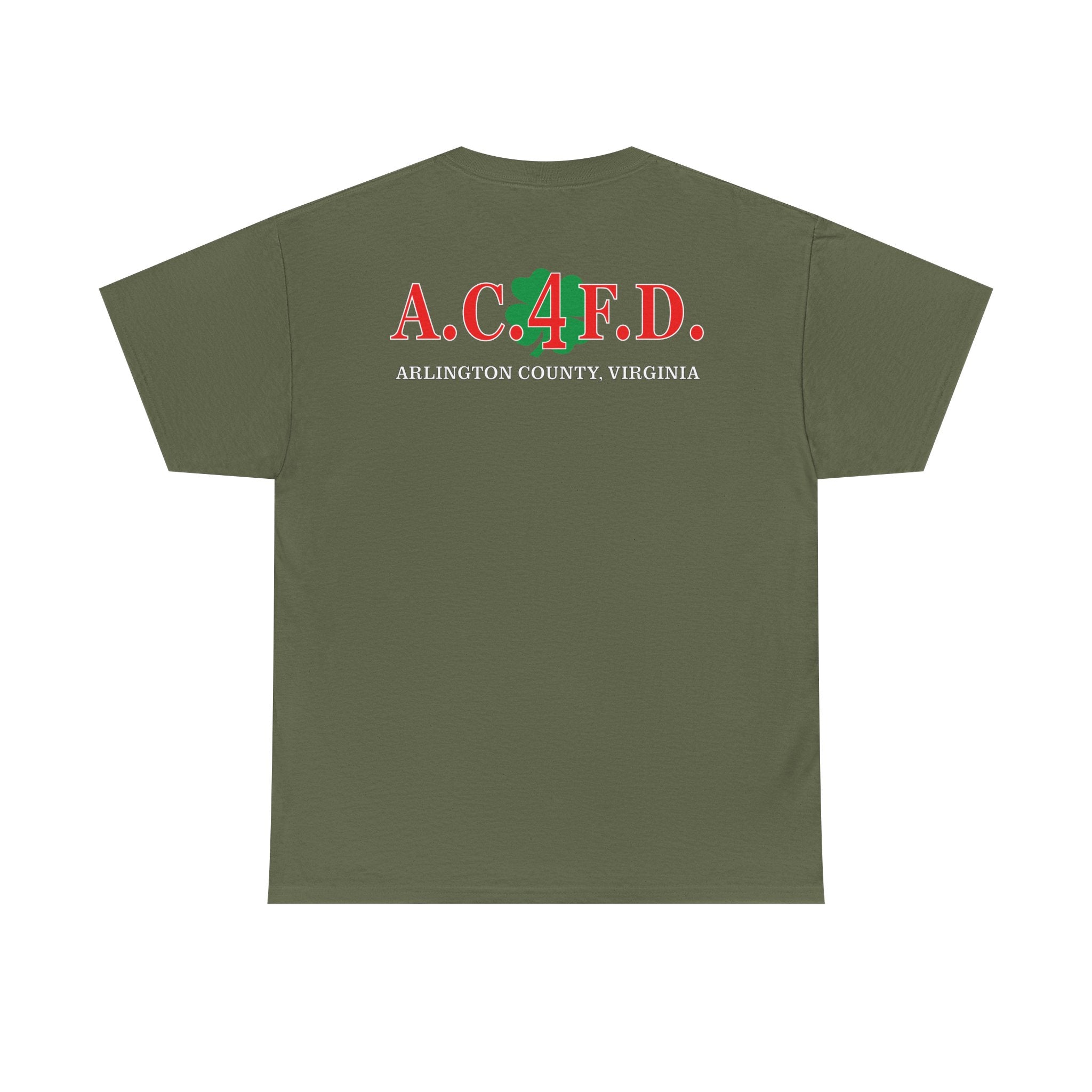 Station 4 Clover front /AC4FD back - Gildan 100% Cotton Tee Unisex Heavy