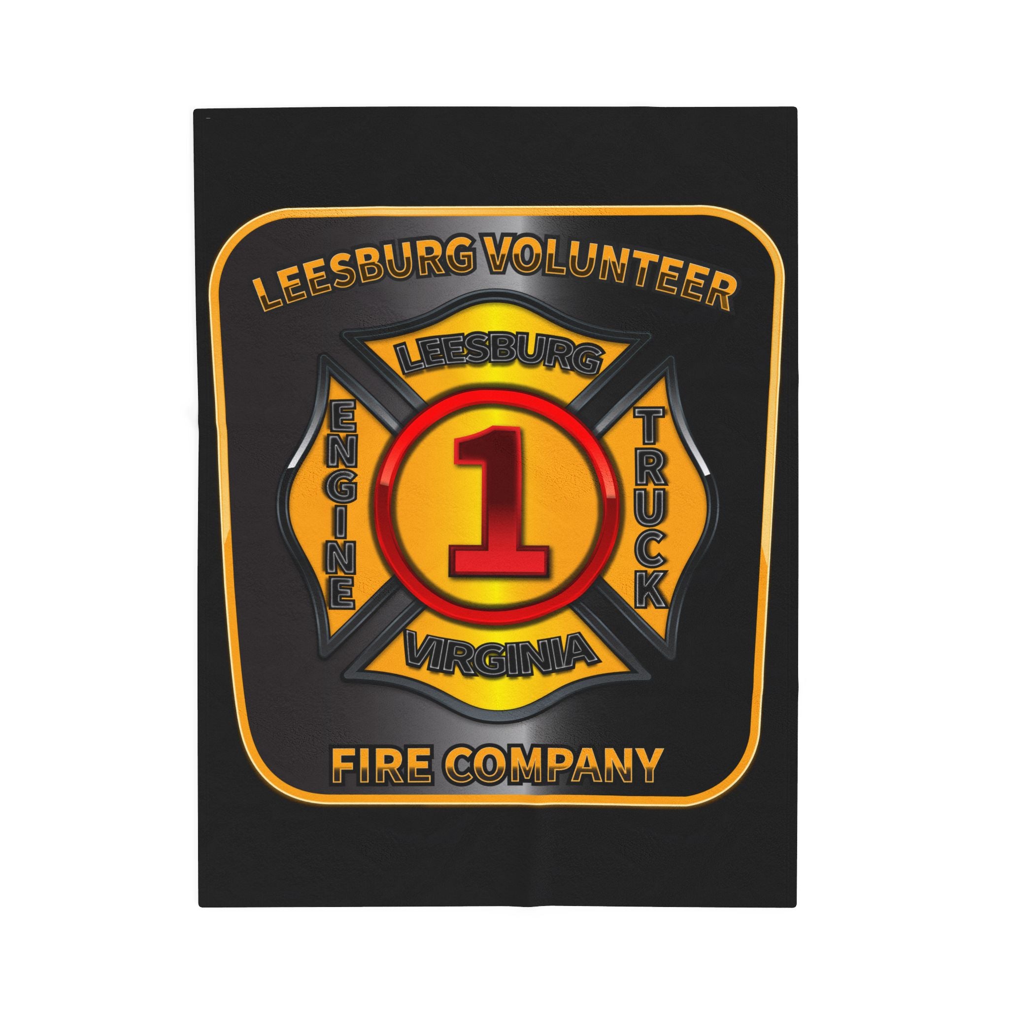 Leesburg Vol. Fire Co. - Velveteen Plush Blanket