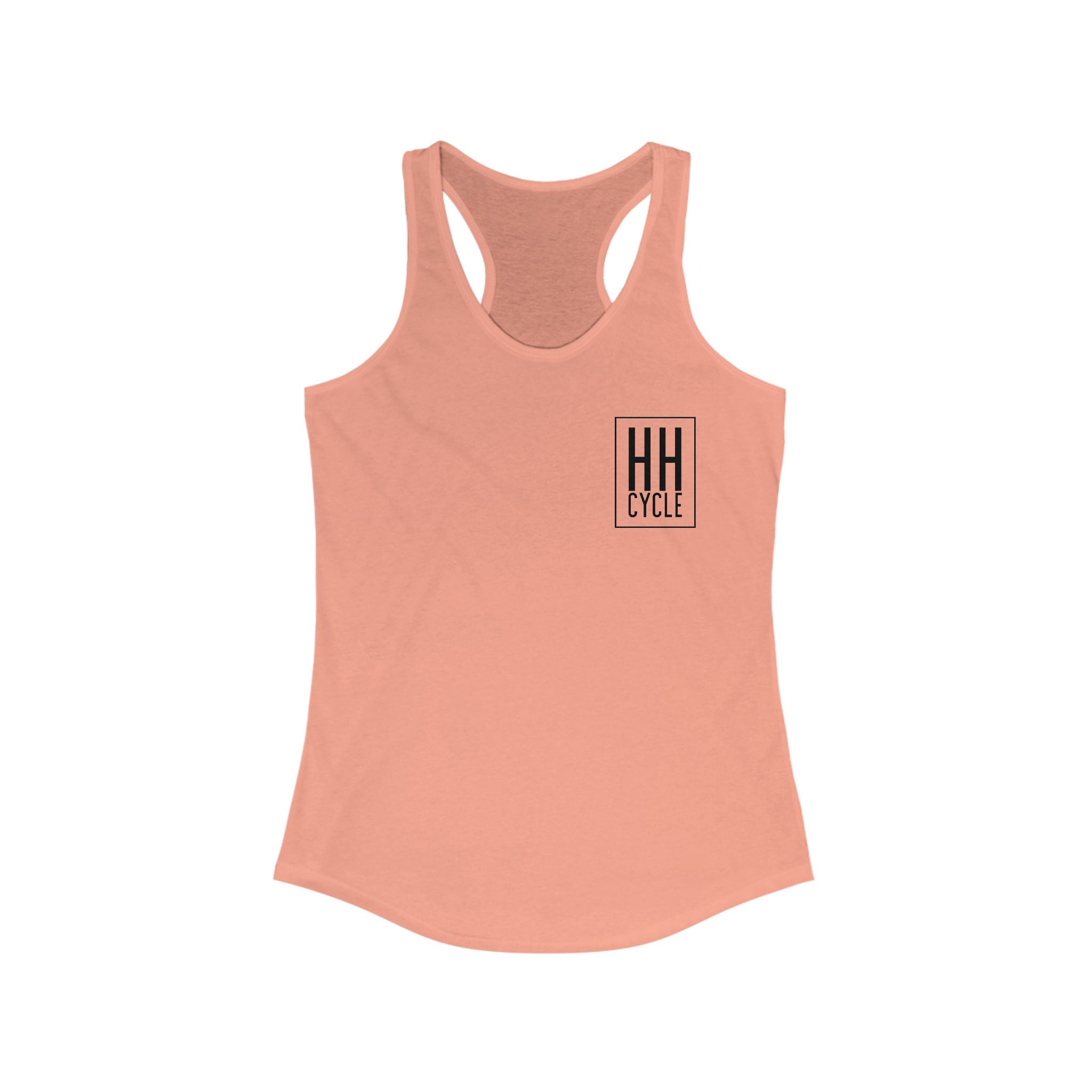 HH Cycle Work Hard Logo Light colors - Women's Ideal Racerback Tank