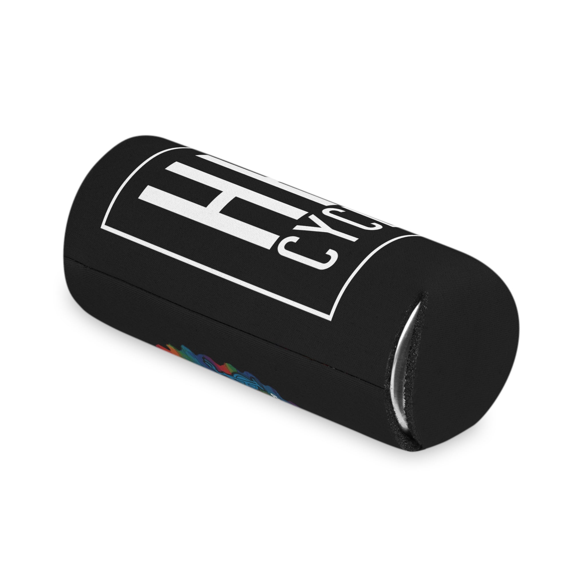 HH Cycle Colorful logo - Can Cooler