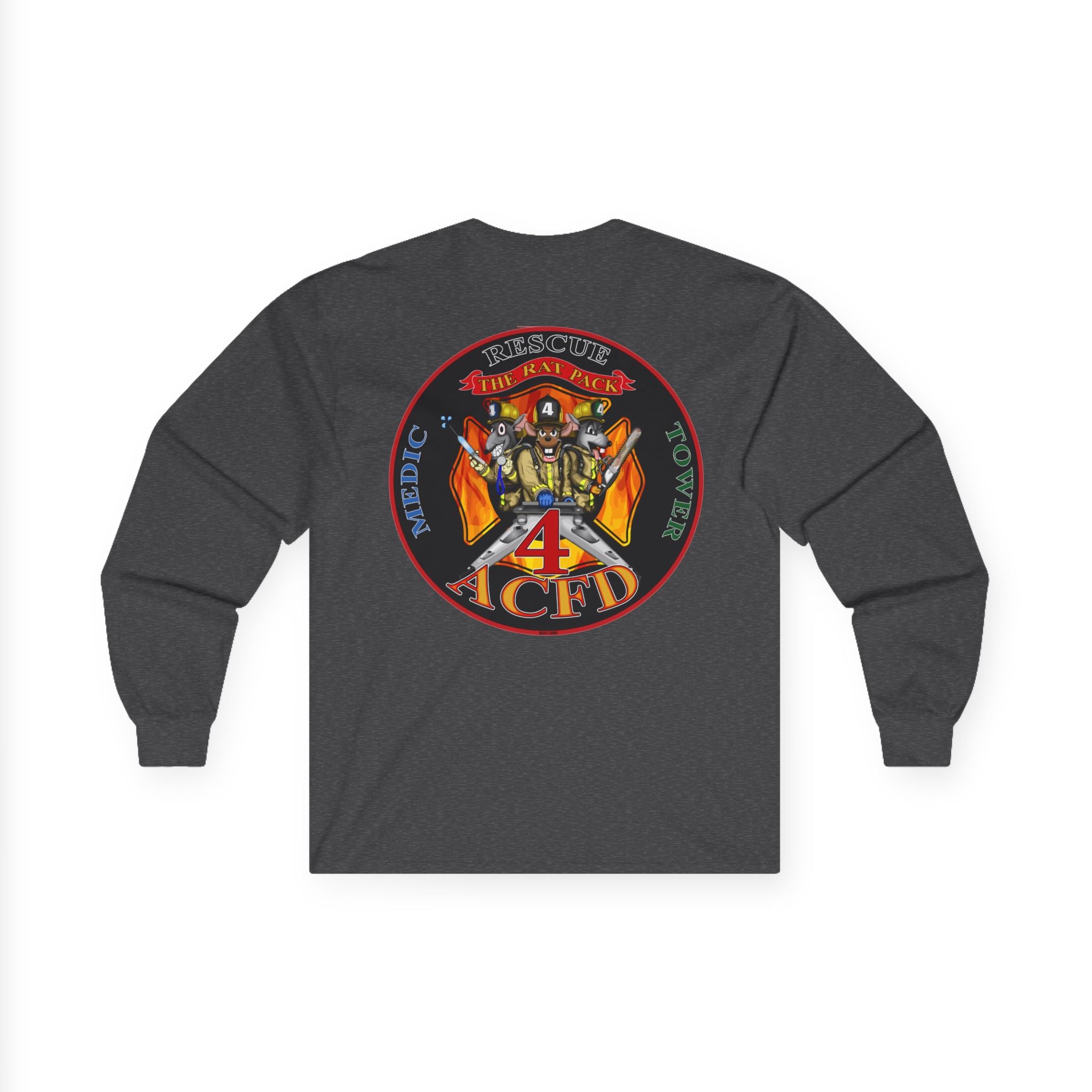 Old ACFD Rat Pack Rescue 4  Shirt  - Unisex Ultra Cotton Long Sleeve Tee
