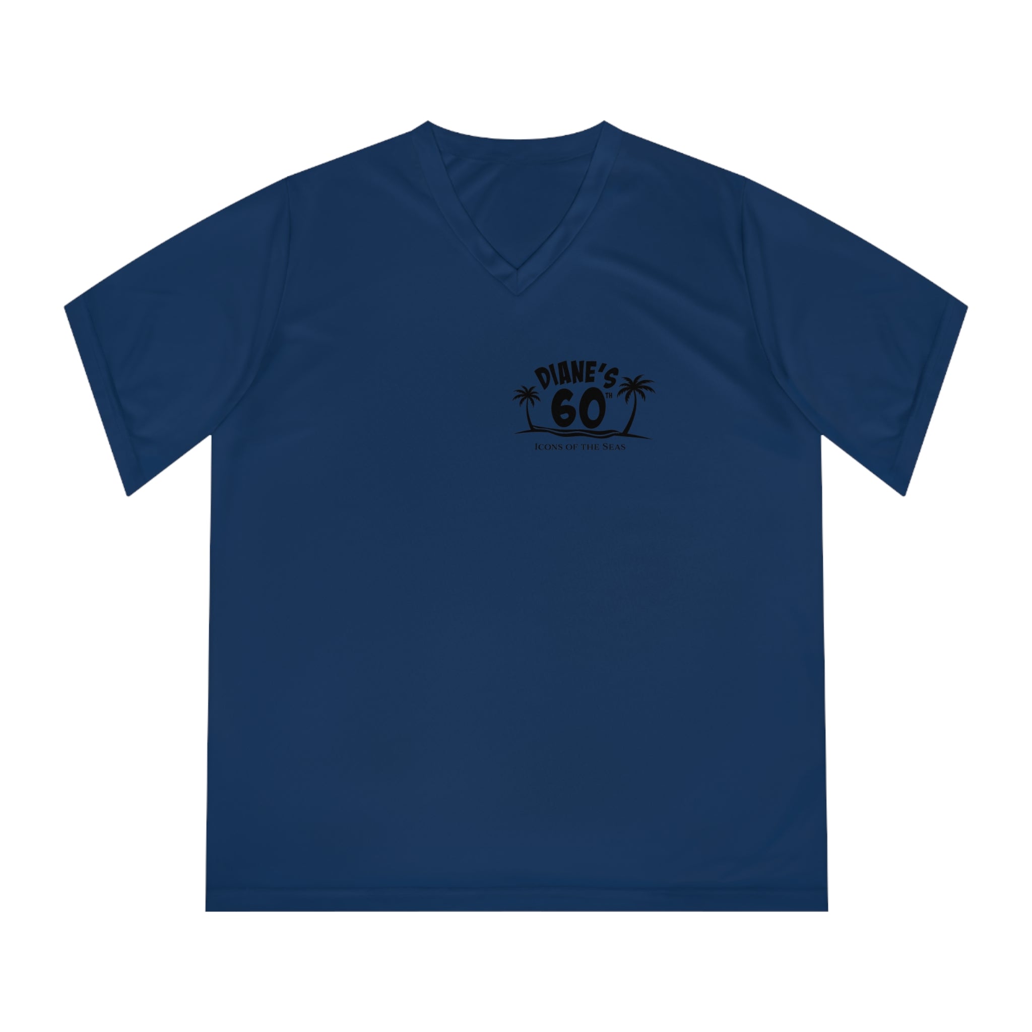 Diane Birthday Cruise Black logo - Women's Performance V-Neck T-Shirt