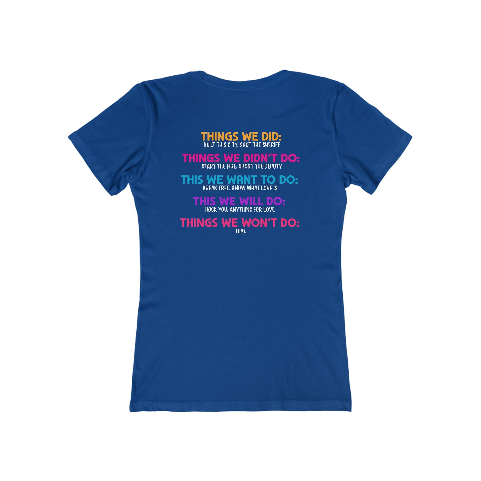 Hot Mom Summer Rock - The Boyfriend Tee for Women
