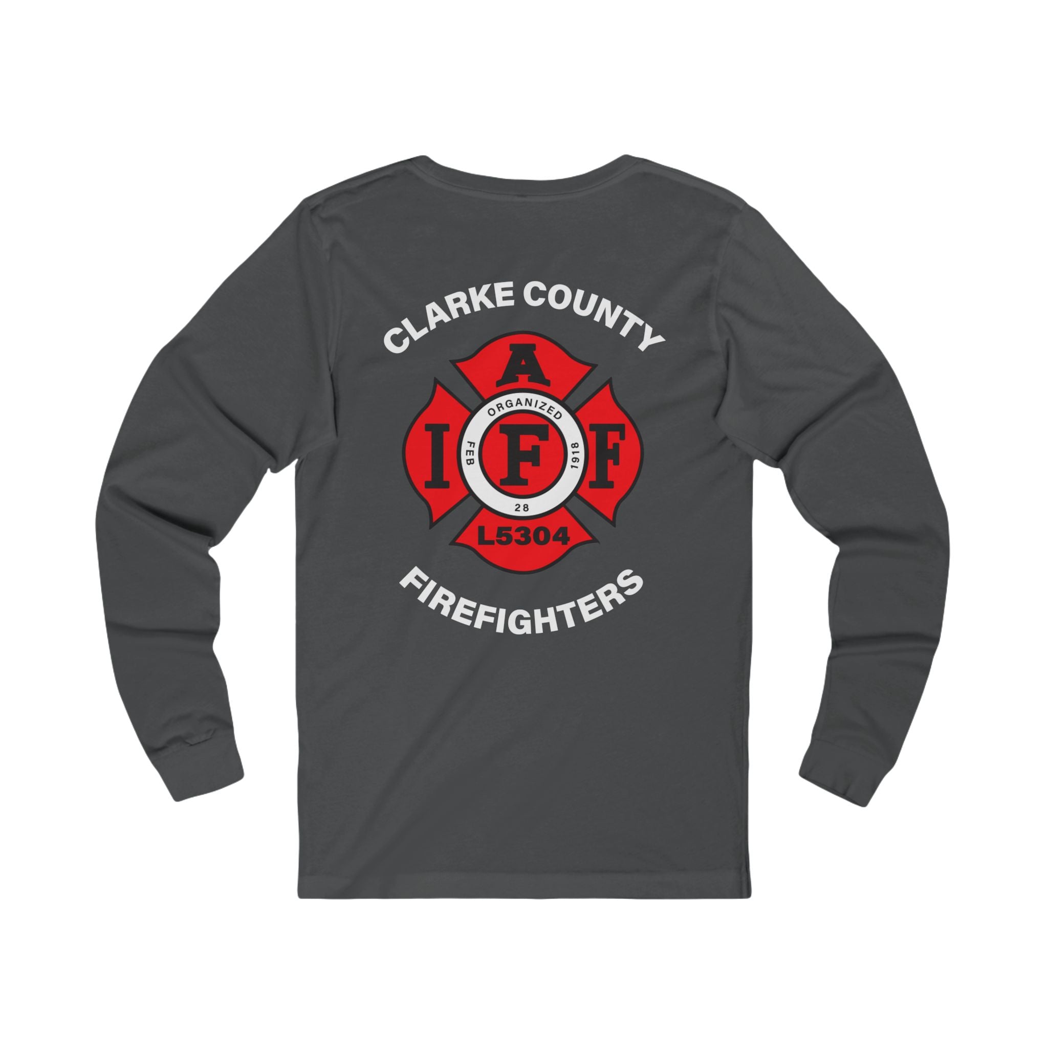 Clarke County Fire Local 5304- Bella-Canvas Soft Jersey Cotton Long Sleeve Tee