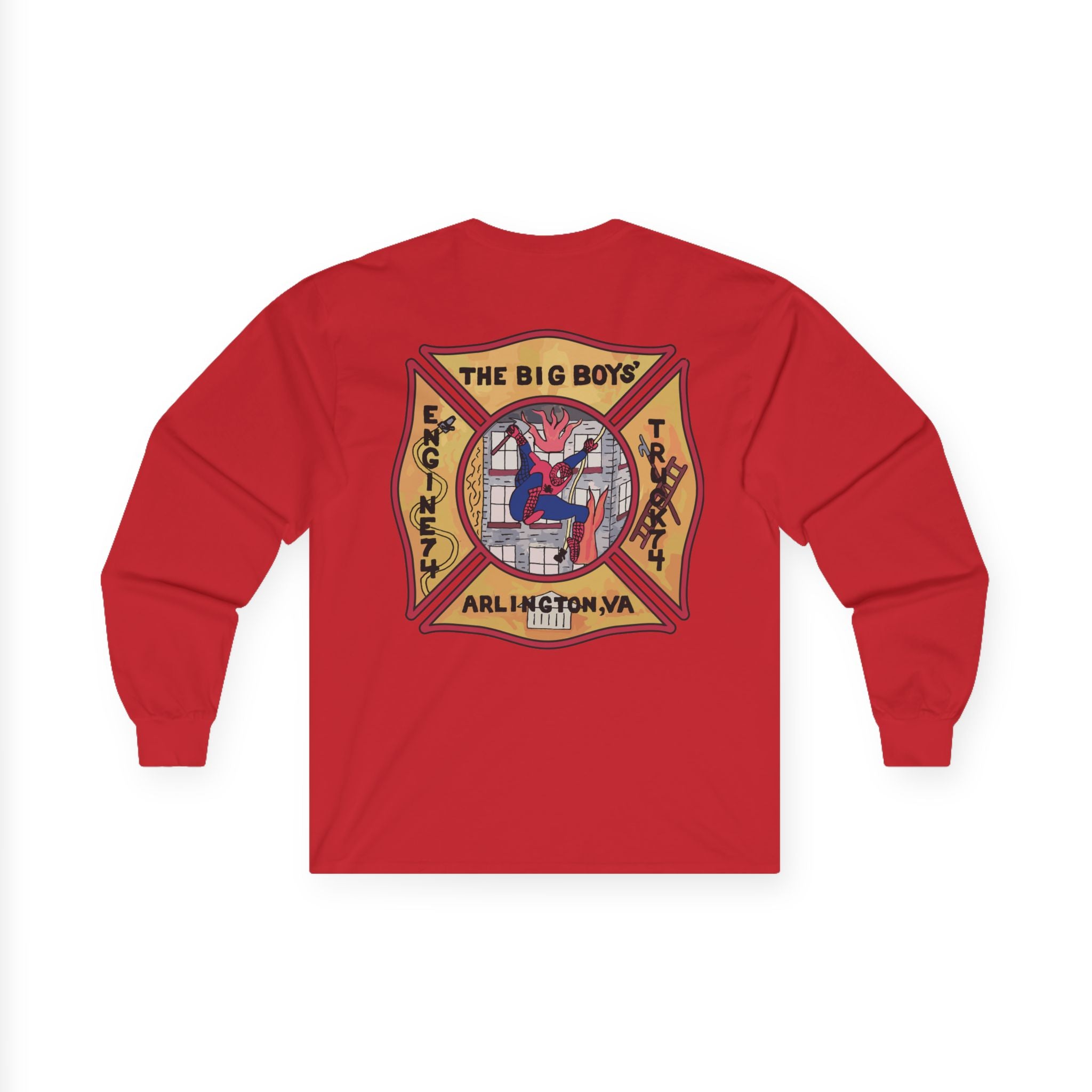 ACFD Truck 74 Old School Spider Shirt  - Unisex Ultra Cotton Long Sleeve Tee