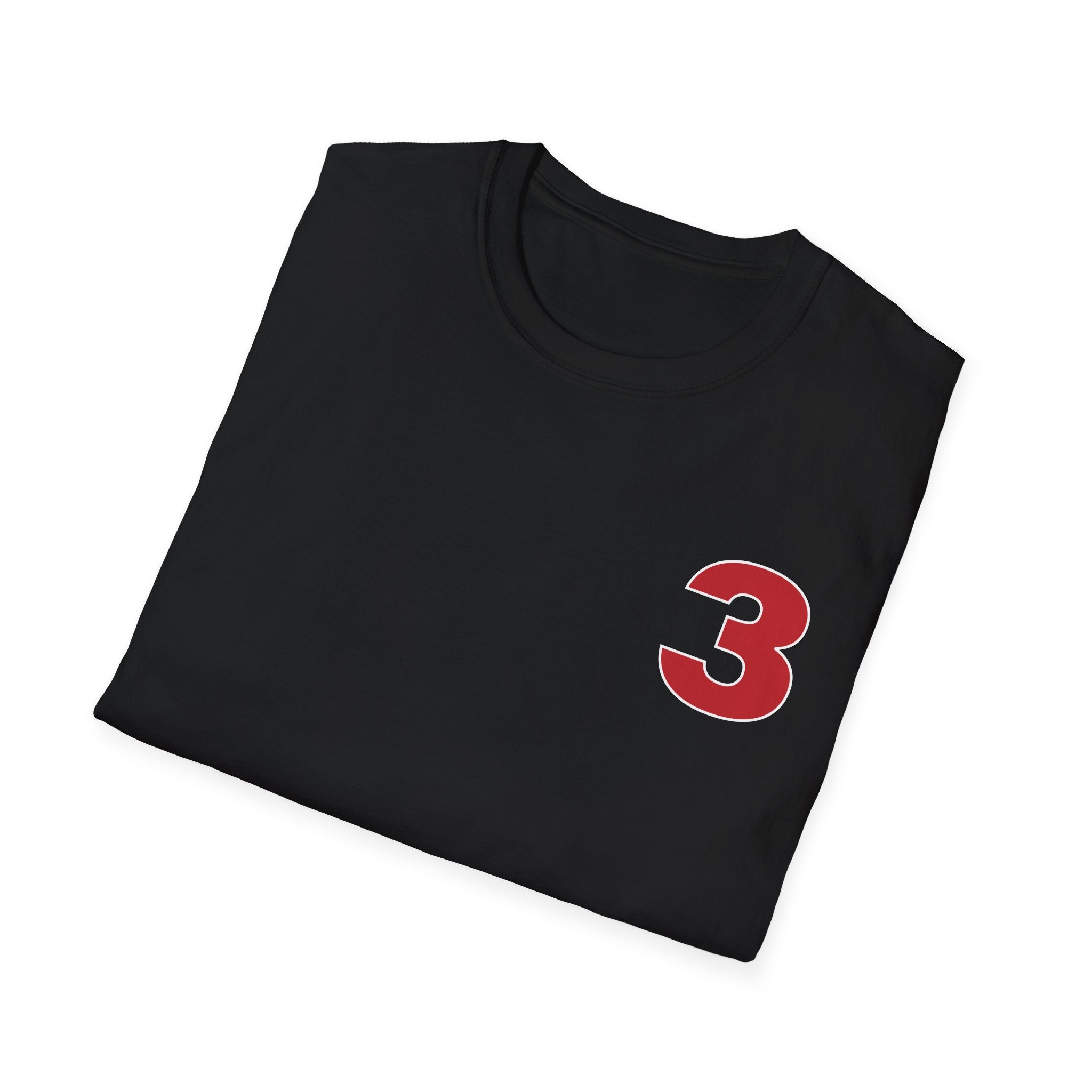 Station 3 front / Rhino back Logo - Gildan Soft Cotton Softstyle T-Shirt