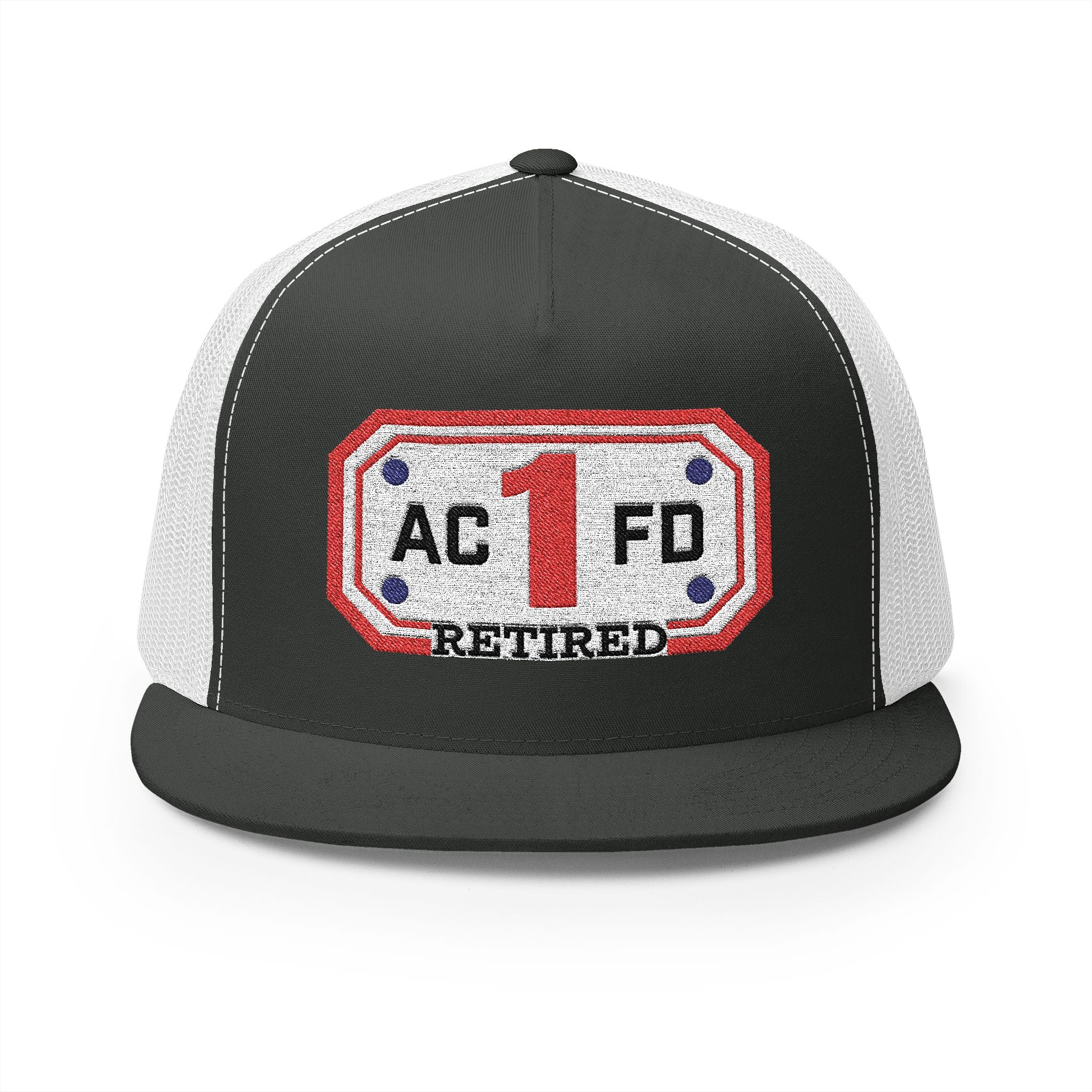 Retired Arlington Engine 1 - 5 Panel Trucker Cap (Embroidery)