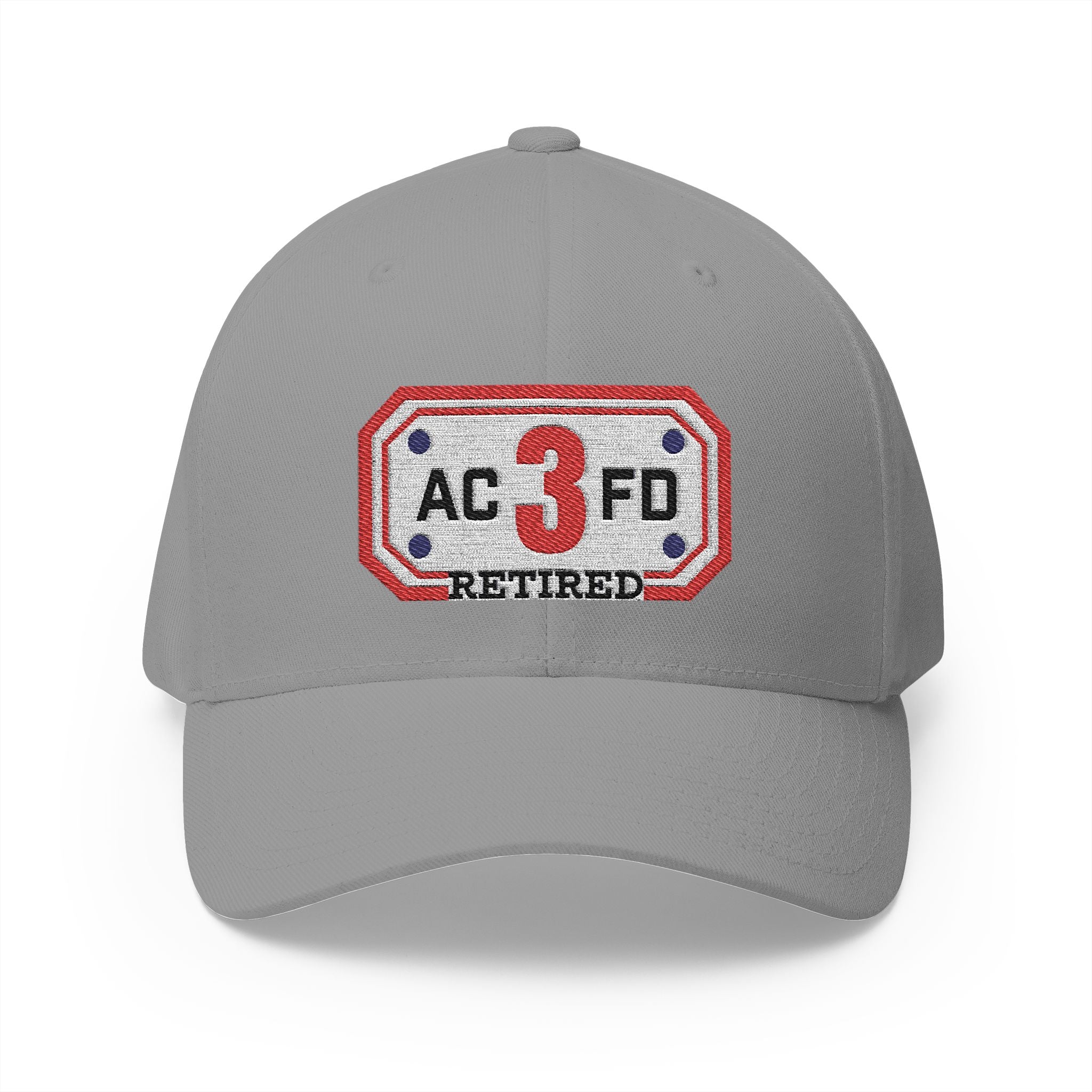 Retired Arlington Engine 3 - FLEXFIT Closed-Back Structured Cap (Embroidery)