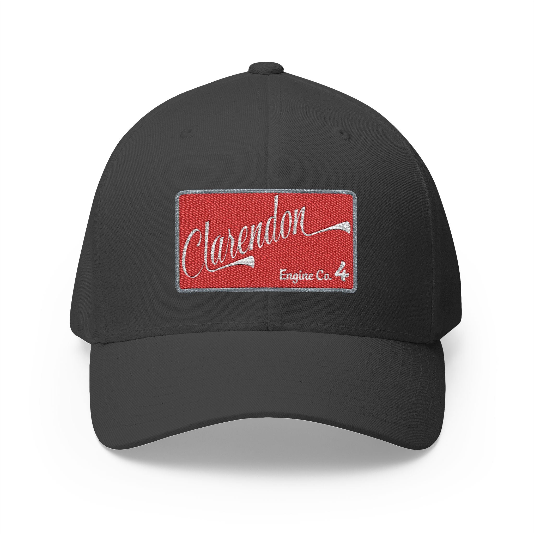 Arlington Clarendon Engine 4 - FLEXFIT Closed-Back Structured Cap (Embroidery)