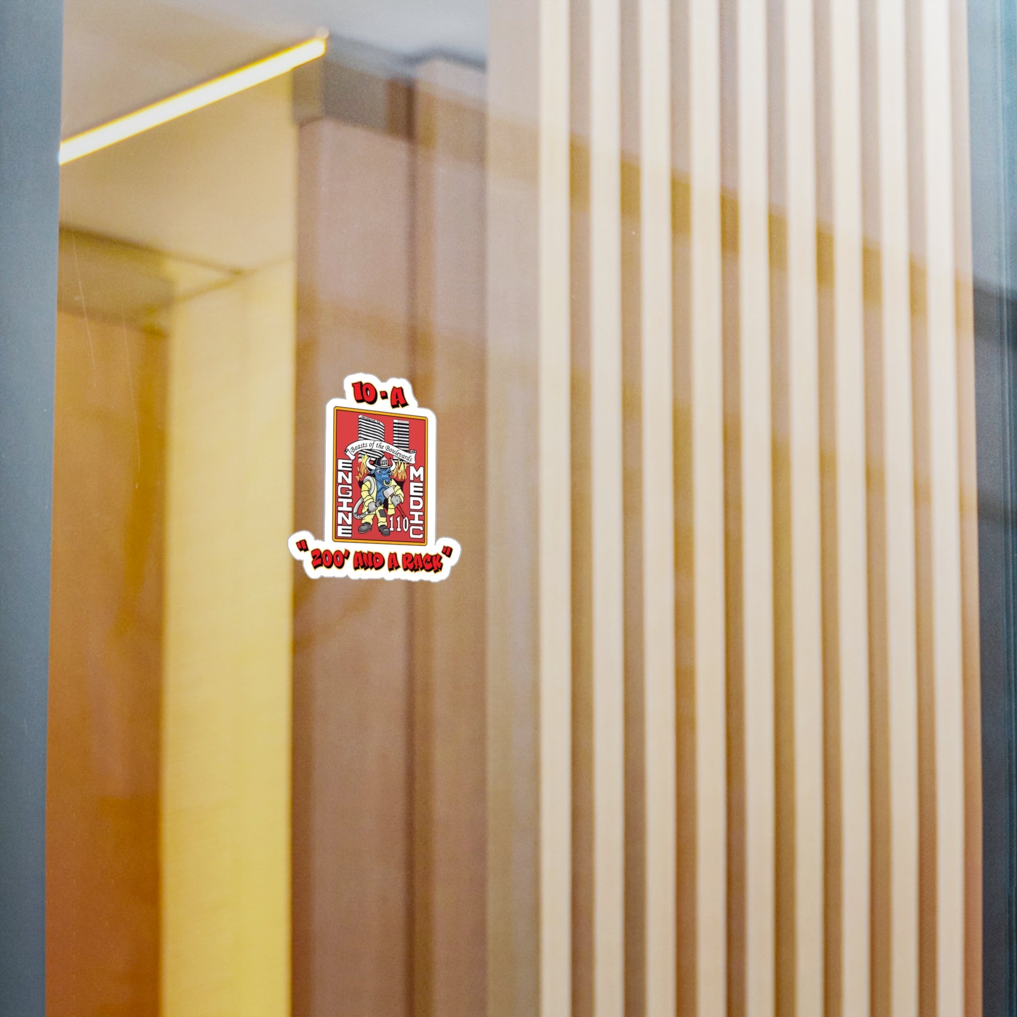 Kiss-Cut Vinyl Decals - Arlington Station 10 A-Shift