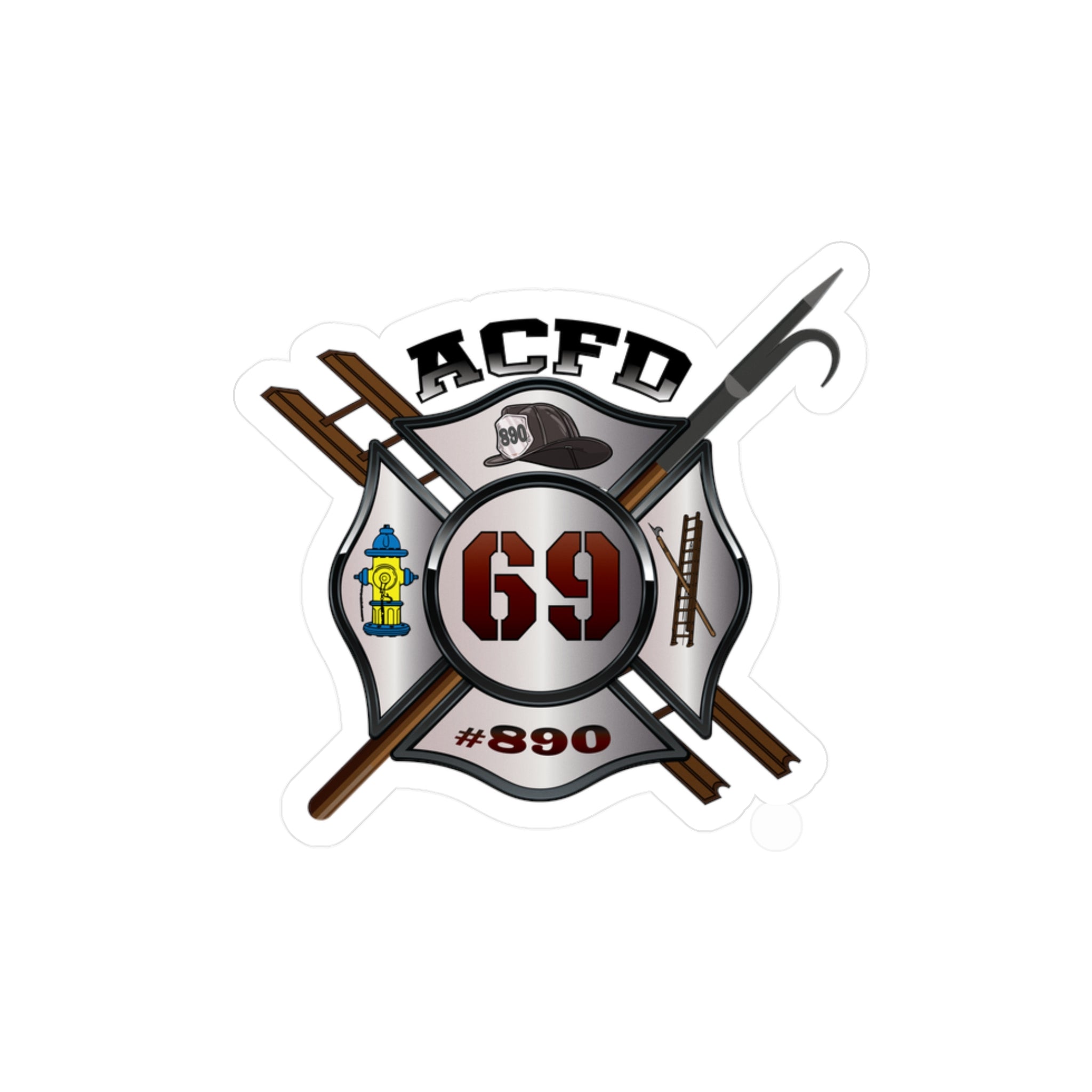 Kiss-Cut Vinyl Decals -Recruit Class 69 Arlington Maltese