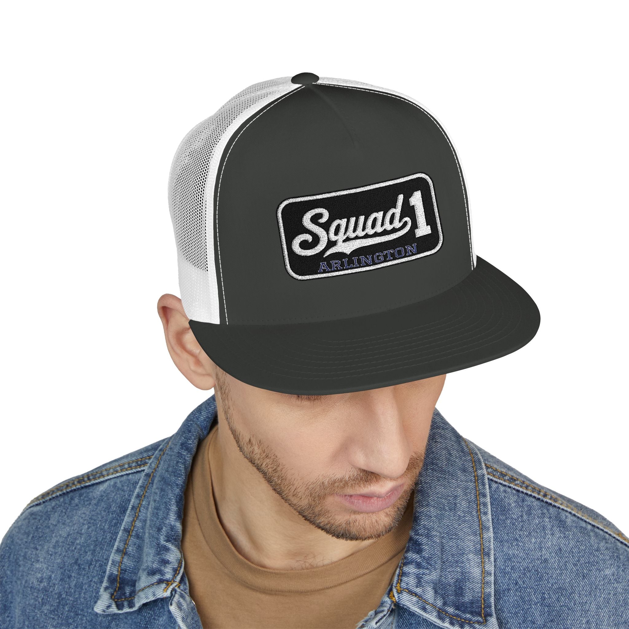 Arlington Squad 1 - 5 Panel Trucker Cap (Embroidery)