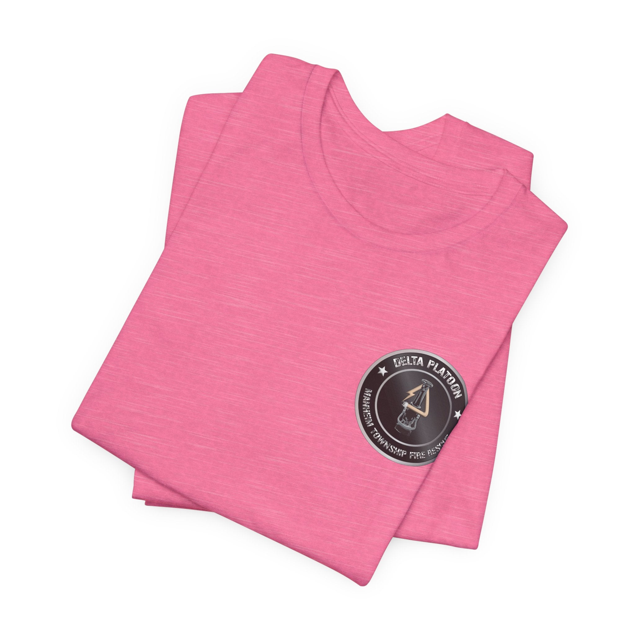 Manheim Township Local Delta Platoon Local white - Bella+Canvas Soft Unisex Tee